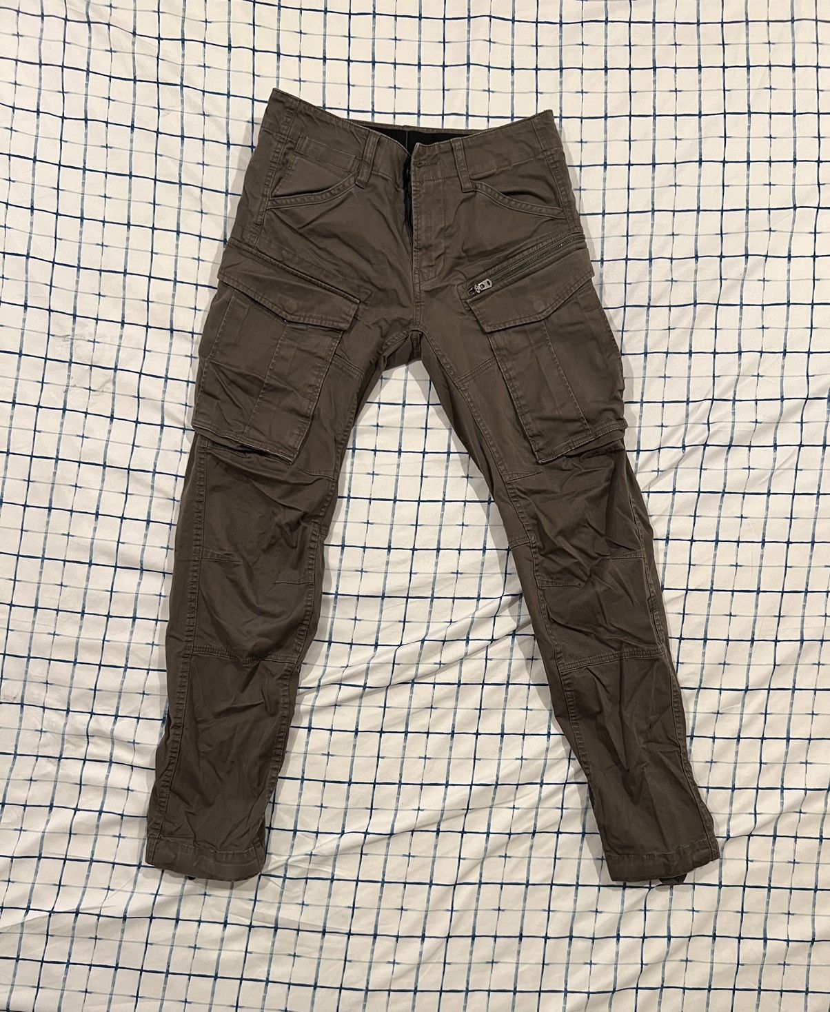 Japanese Brand × Vintage G-Star RAW Rovic Zip 3D Regular Tapered Cargo Pants Size US 28 / EU 44 - 2 Thumbnail