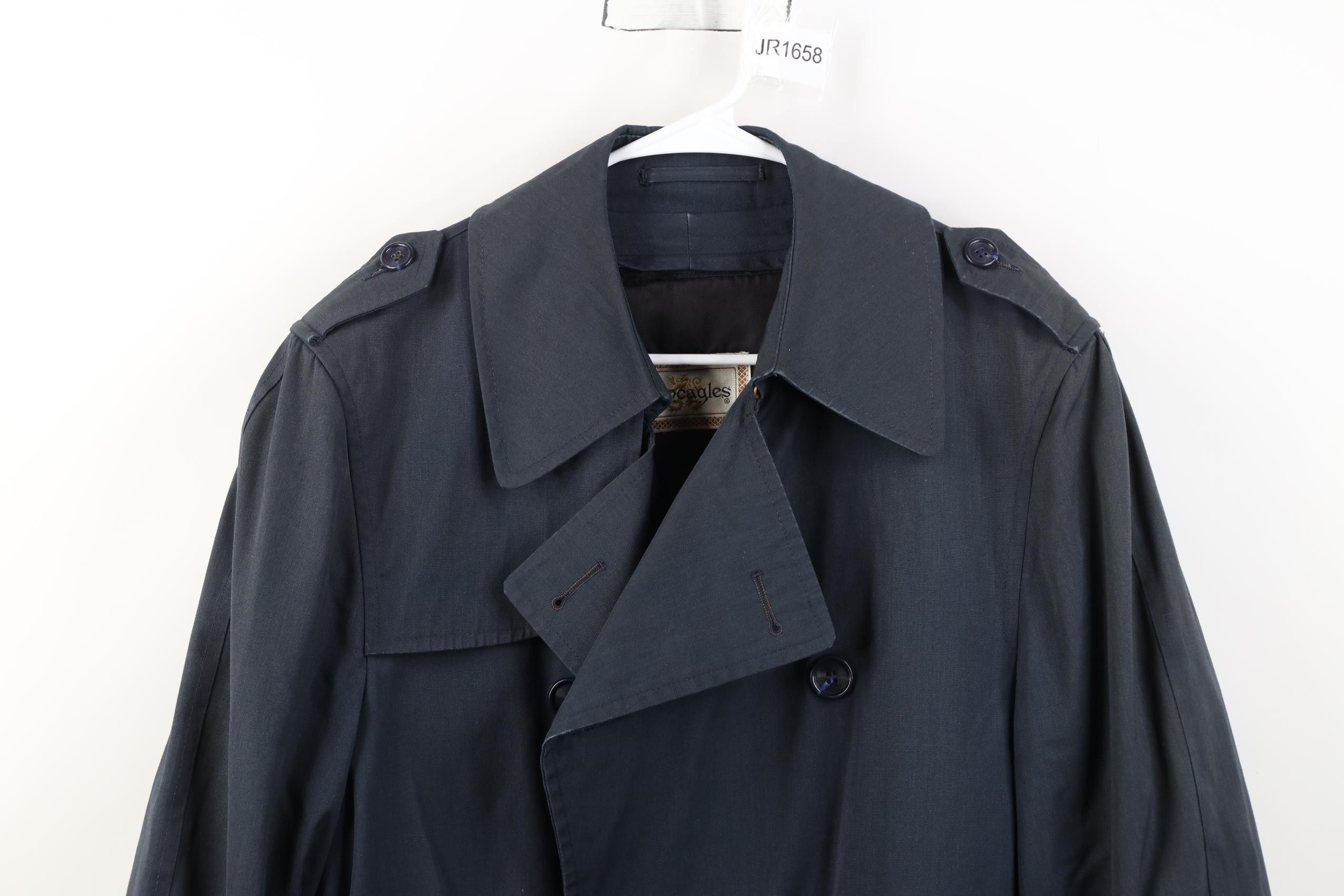 Vintage Vintage 60s Streetwear Lined Belted Trench Coat Rain Jacket Size US L / EU 52-54 / 3 - 2 Thumbnail