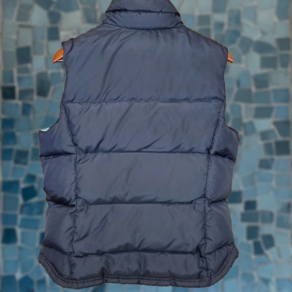 J.Crew J. CREW Navy Blue Down Puffer Vest Full Zip Snap Women L Size L / US 10 / IT 46 - 1 Thumbnail