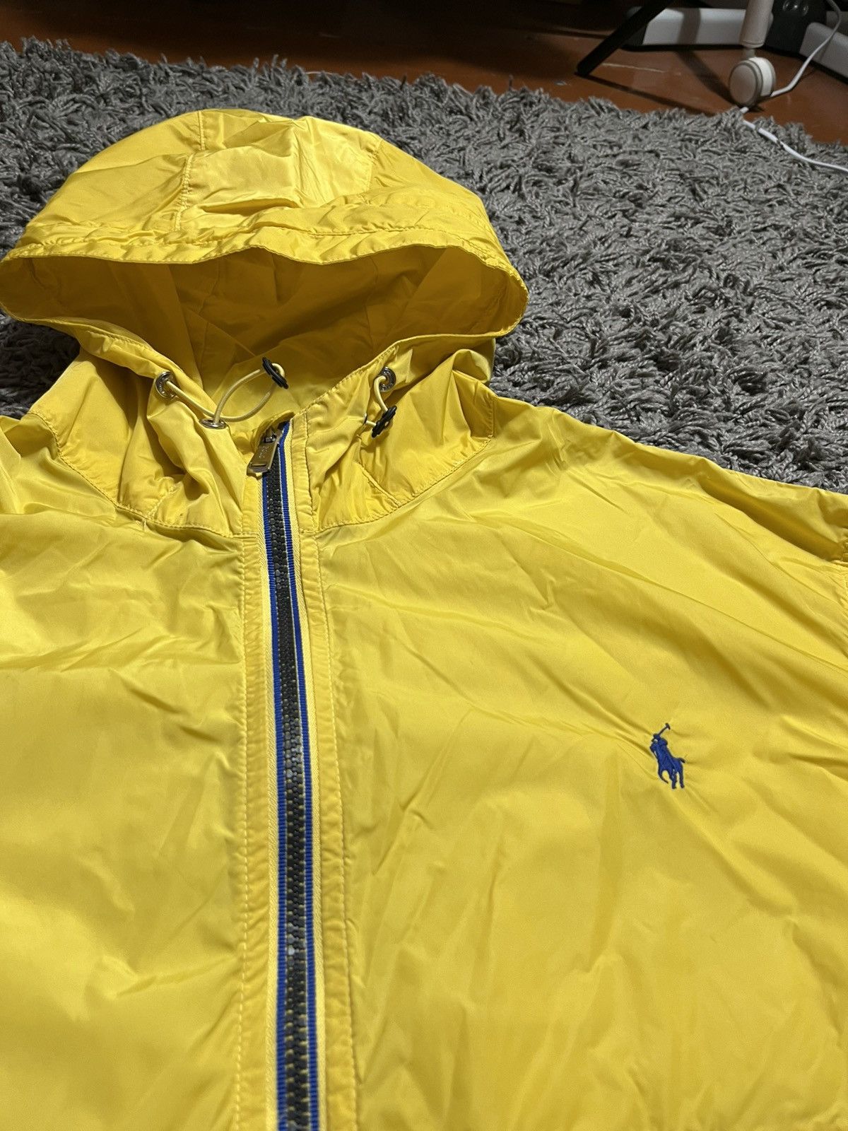 Ralph Lauren RALPH LAUREN NYLON HOODED LIGHT RAIN JACKET YELLOW XXL SIZE Size US XXL / EU 58 / 5 - 2 Thumbnail