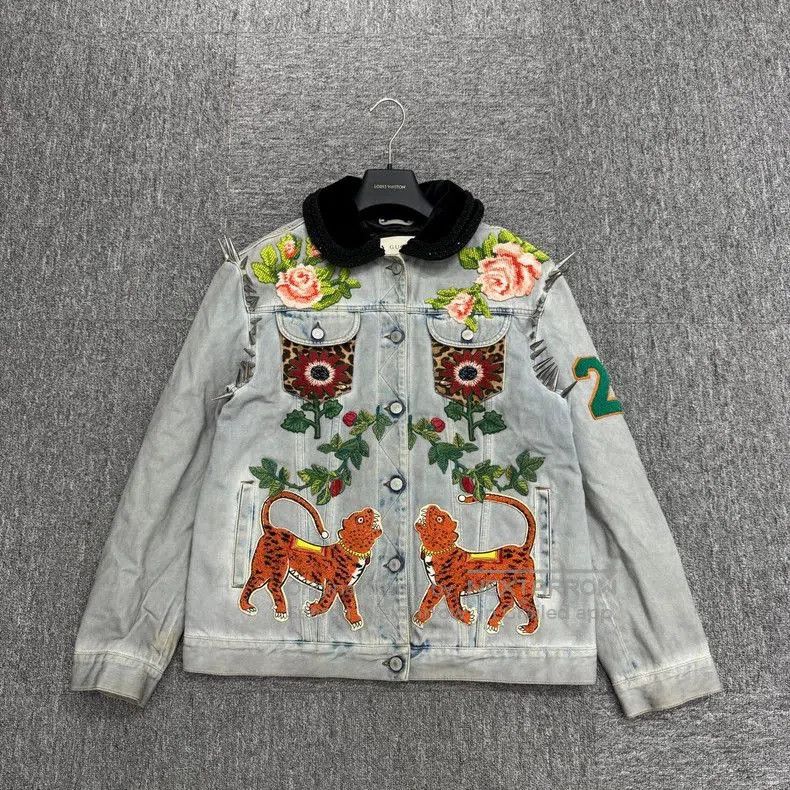 Gucci Gucci Embroidered Denim Jacket. Size US M / EU 48-50 / 2 - 1 Thumbnail