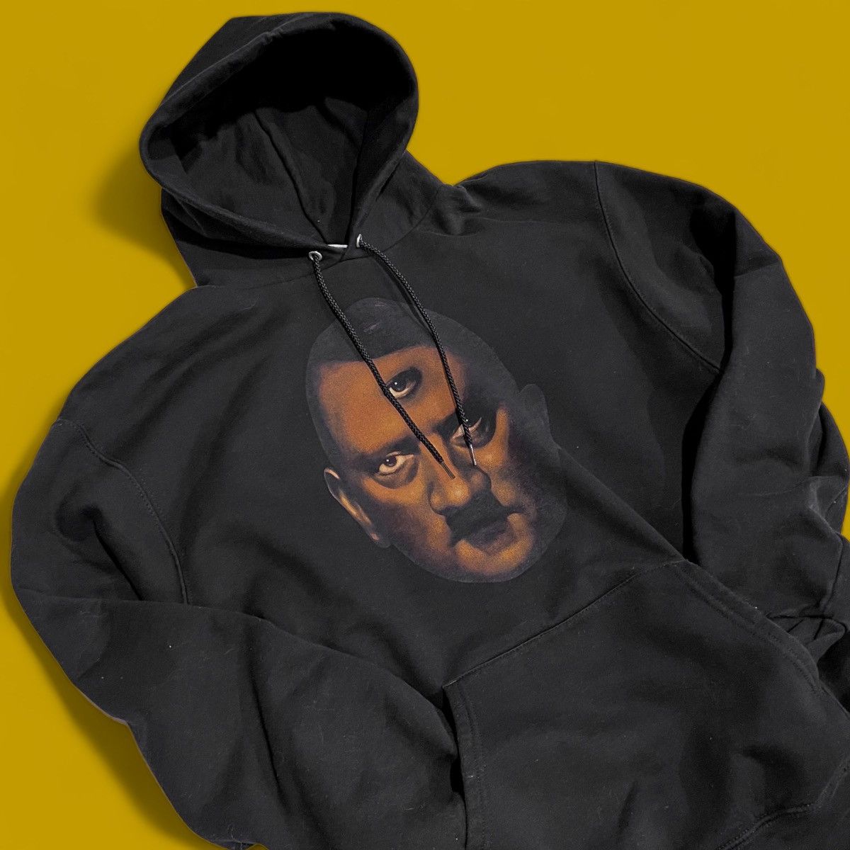 image of Champion West Side Gunn Hitler Wears Hermes 6 Hoodie in Black, Men's (Size XL)