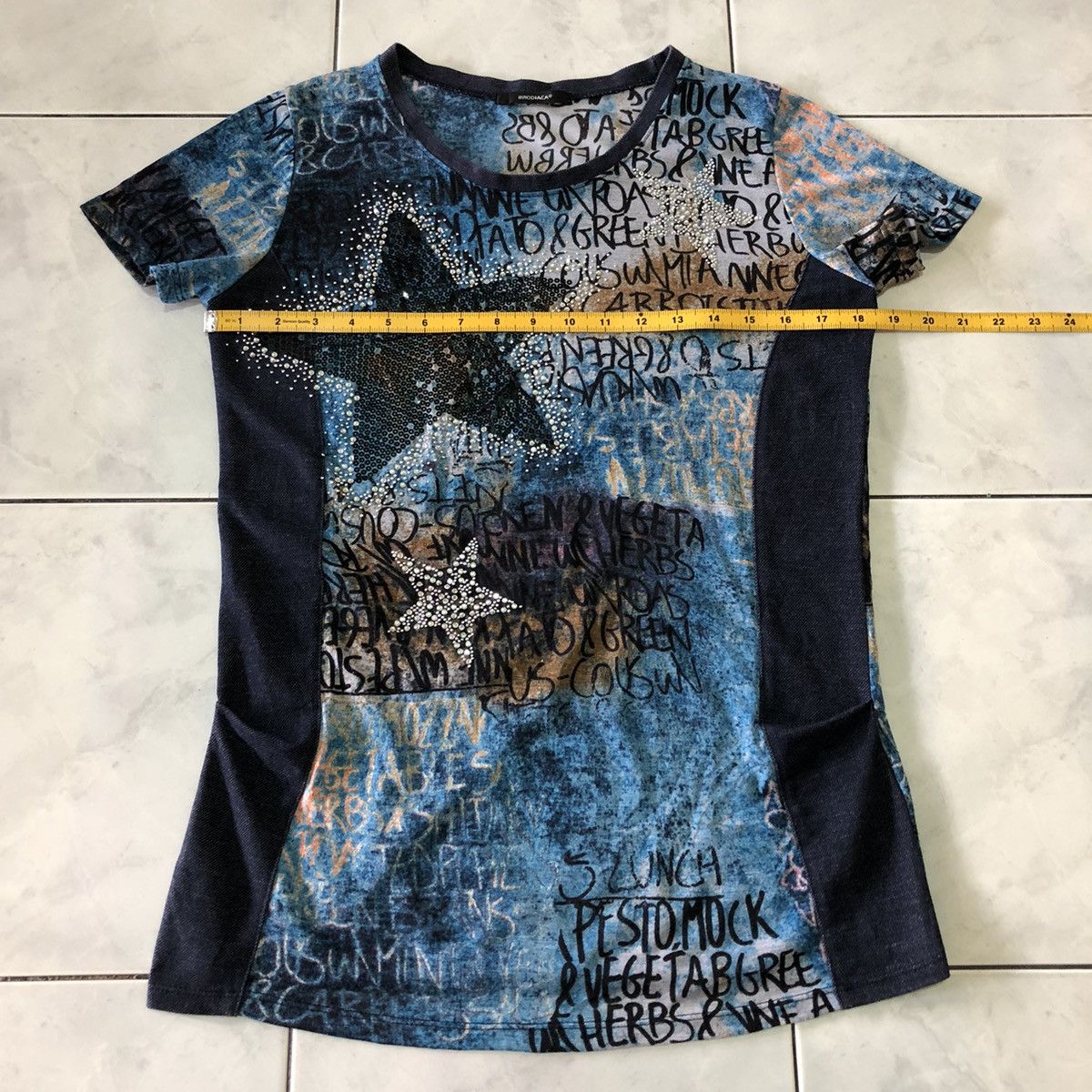 Japanese Brand Brodiaea Japanese Poem Party for She/Her with Denim Diamond Size M / US 6-8 / IT 42-44 - 23 Thumbnail
