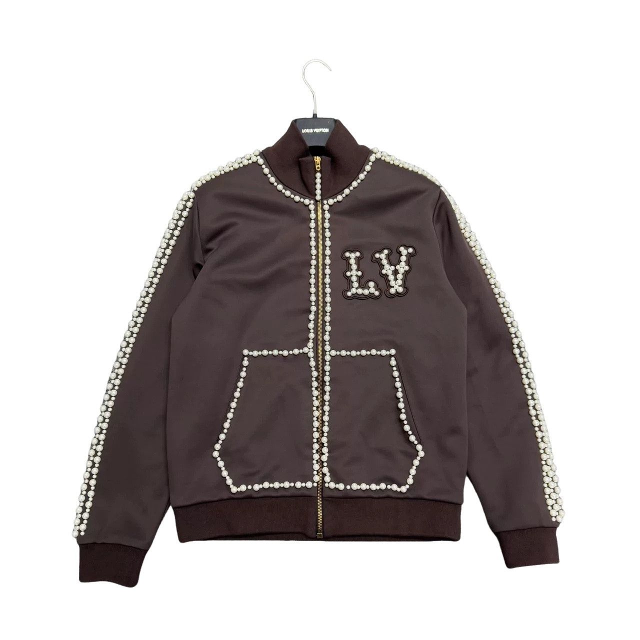 Louis Vuitton Louis Vuitton Pearl Embroidery Track Jacket Size M Size US M / EU 48-50 / 2 - 1 Thumbnail