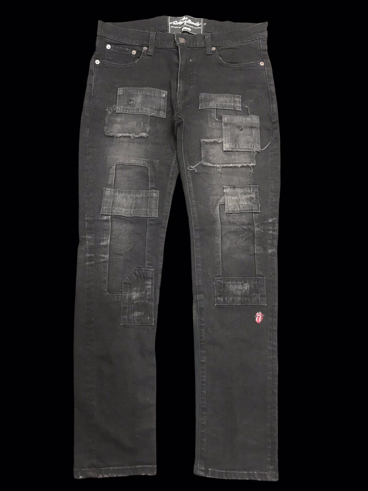 The Rolling Stones 💥ARCHIVAL💥glambXthe RollingStone Heavy Patchwork Pant F148 Size US 31 - 1 Thumbnail