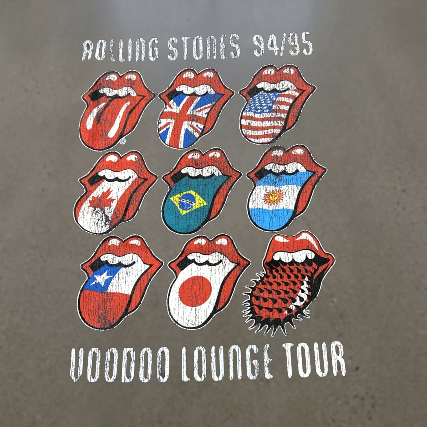 Junk Food Junk Food The Rolling Stones Tshirt Rock | T-Shirt | 2XL | Gray | Short Sleeve | Crew Neck | Adult | Men Size US XXL / EU 58 / 5 - 1 Thumbnail