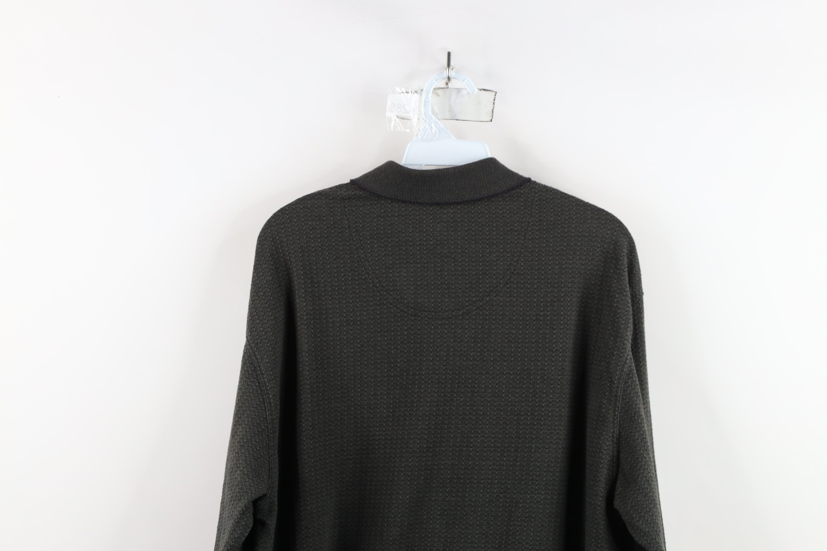 Vintage Vintage 90s Streetwear Striped Long Sleeve Rugby Polo Green Size US XL / EU 56 / 4 - 12 Thumbnail