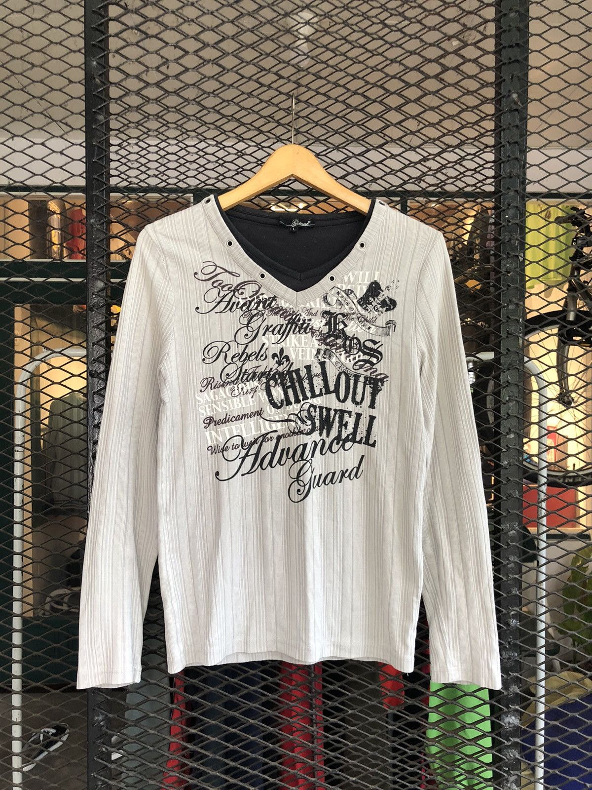 If Six Was Nine × Japanese Brand × Le Grande Bleu (L.G.B.) JAPANESE SJELEONE POEM DOUBLE LAYER LONG SLEEVE LGBSTYLE Size US L / EU 52-54 / 3 - 1 Thumbnail