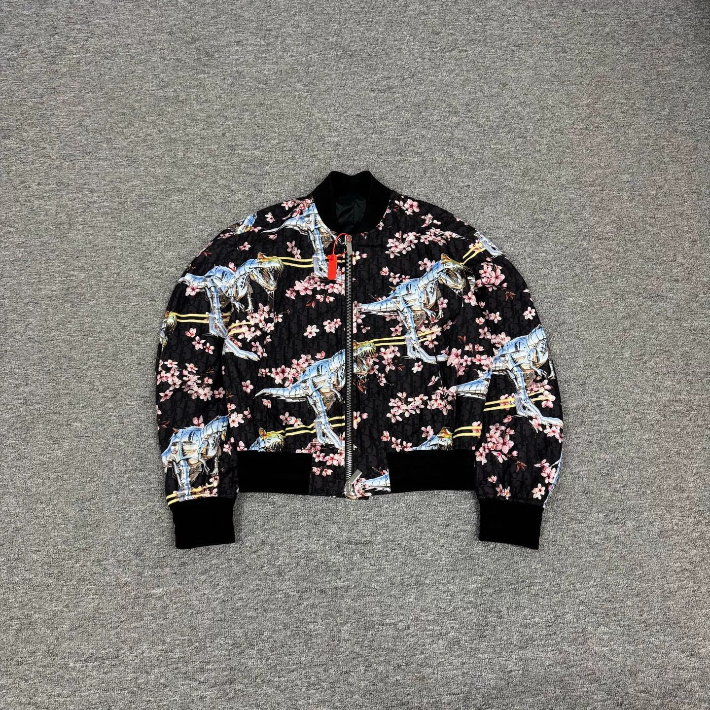 Dior Dior x Sorayama Cherry Blossom Logo Baseball Jacket Size US S / EU 44-46 / 1 - 1 Thumbnail