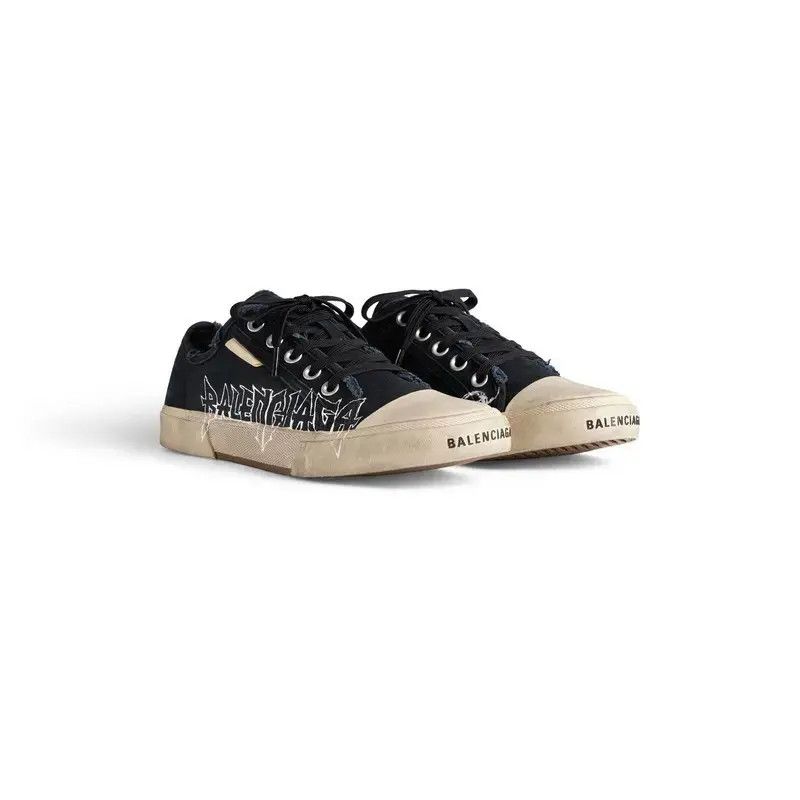 Balenciaga o1tr1nto0625 Paris Low Top Sneakers DIY Metal in Black Size US 12 / EU 45 - 2 Thumbnail