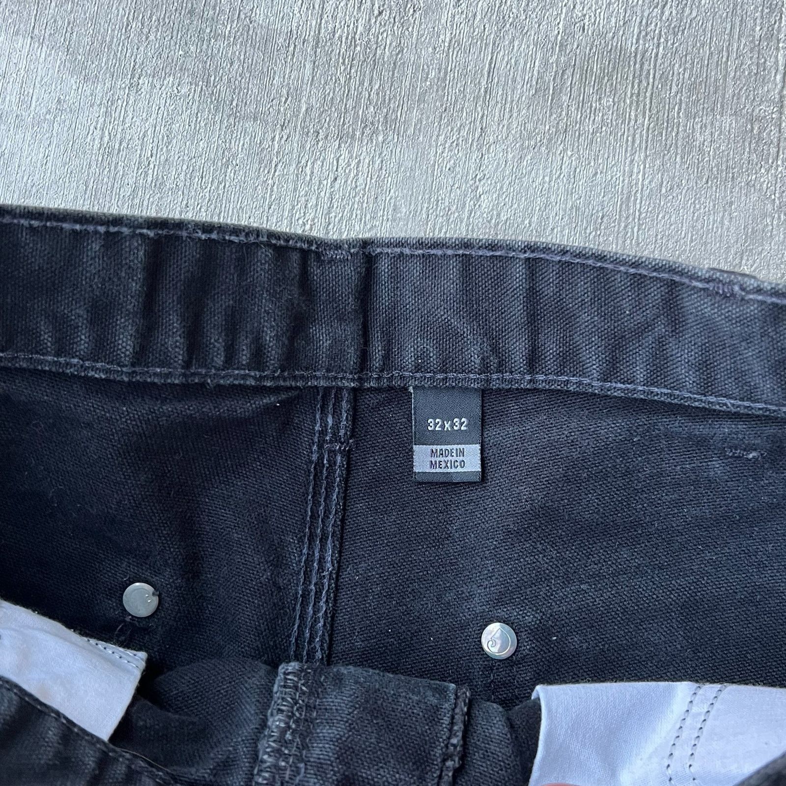 Carhartt × Vintage Carhartt faded black double knee work wear carpenter pants Size US 31 - 7 Thumbnail