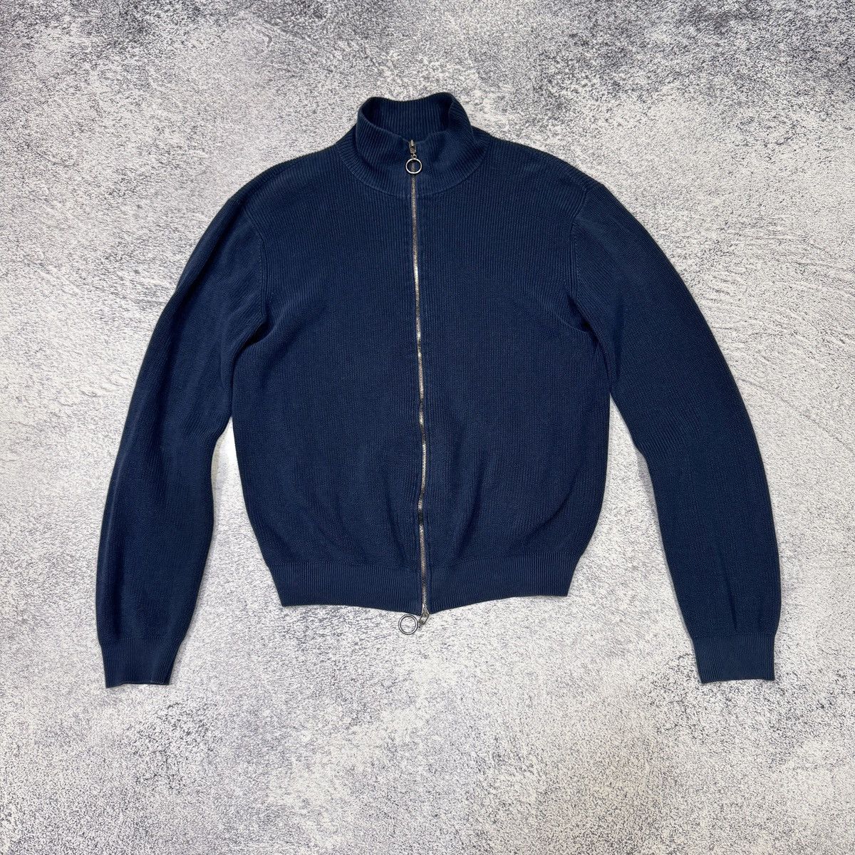 Other Kangra Italy Full Zip Cotton Cardigan Sweater Blue M size Size US M / EU 48-50 / 2 - 1 Thumbnail