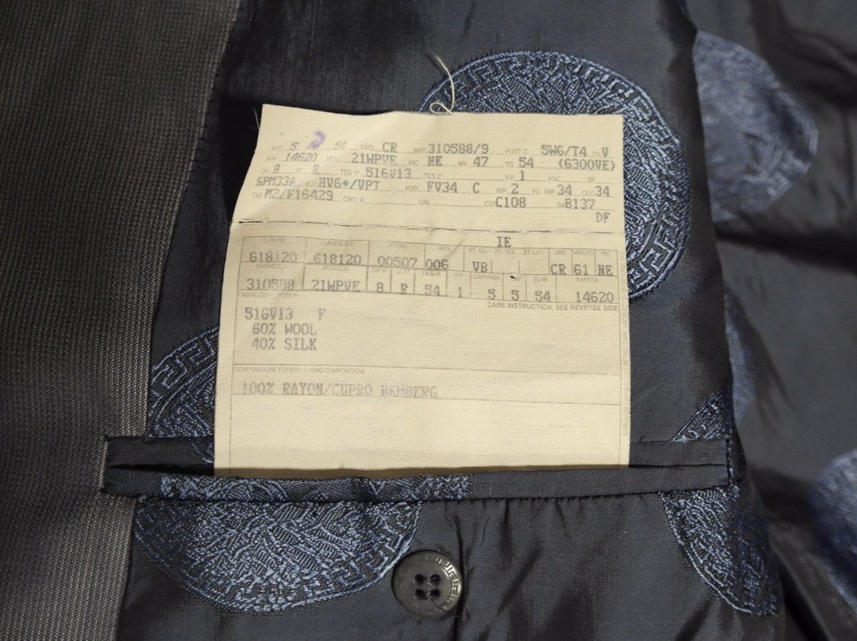 Versace Gianni Versace Silk Blazer Men's Sz 54 Gray Size 54R - 9 Thumbnail