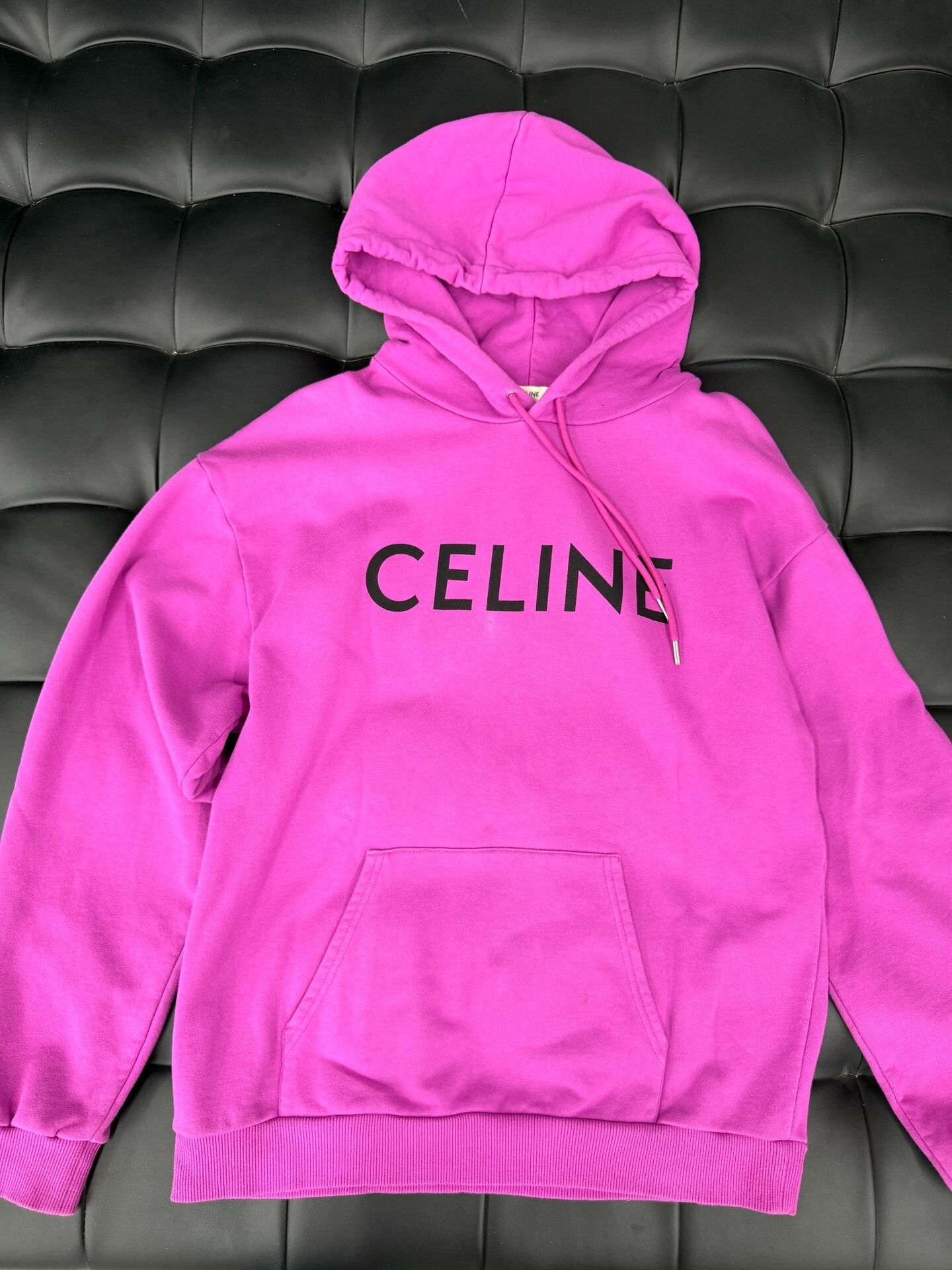 Celine Celine Pink Hoodie Sweater Size L / US 10 / IT 46 - 1 Thumbnail