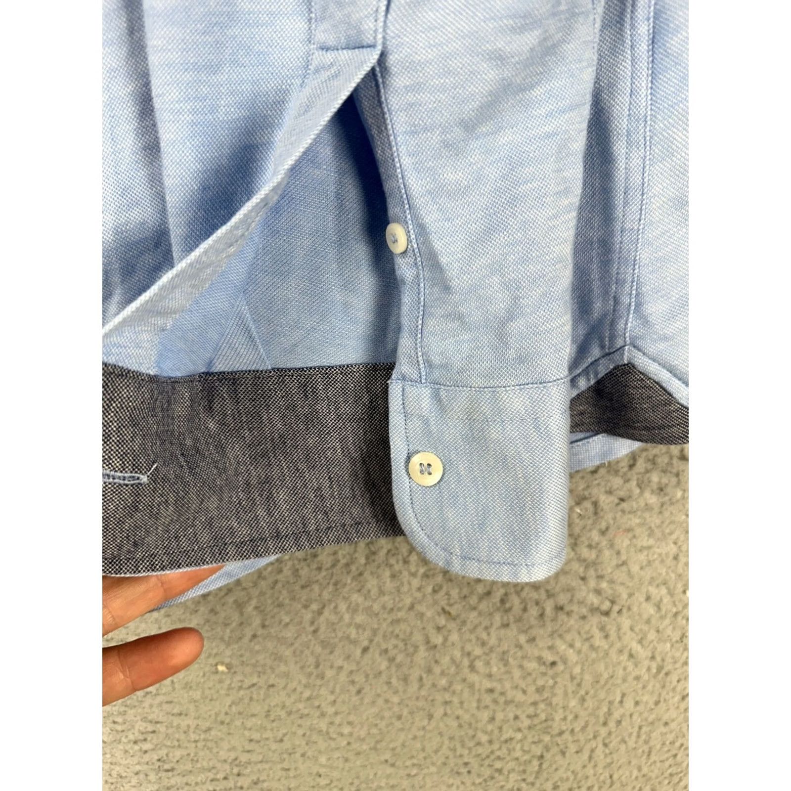 Vineyard Vines Vineyard Vines Shirt Adult Small Light Blue Slim Fit Button Up Long Sleeve Mens Size US S / EU 44-46 / 1 - 6 Thumbnail