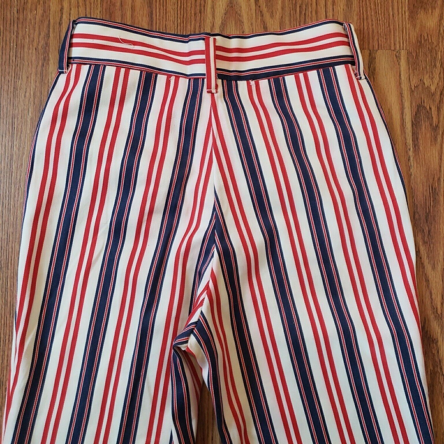 Vintage Master Prest Bell Bottom Pants 60s Wild Striped Trousers Wal Size US 30 / EU 46 - 6 Thumbnail