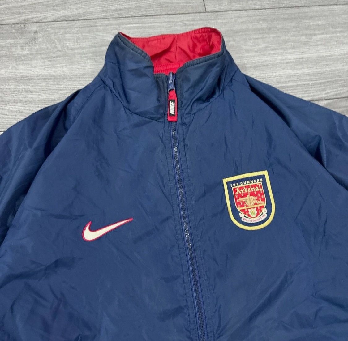 Nike 1998-99 Arsenal Nike Reversible Padded Bench Coat Size US L / EU 52-54 / 3 - 2 Thumbnail