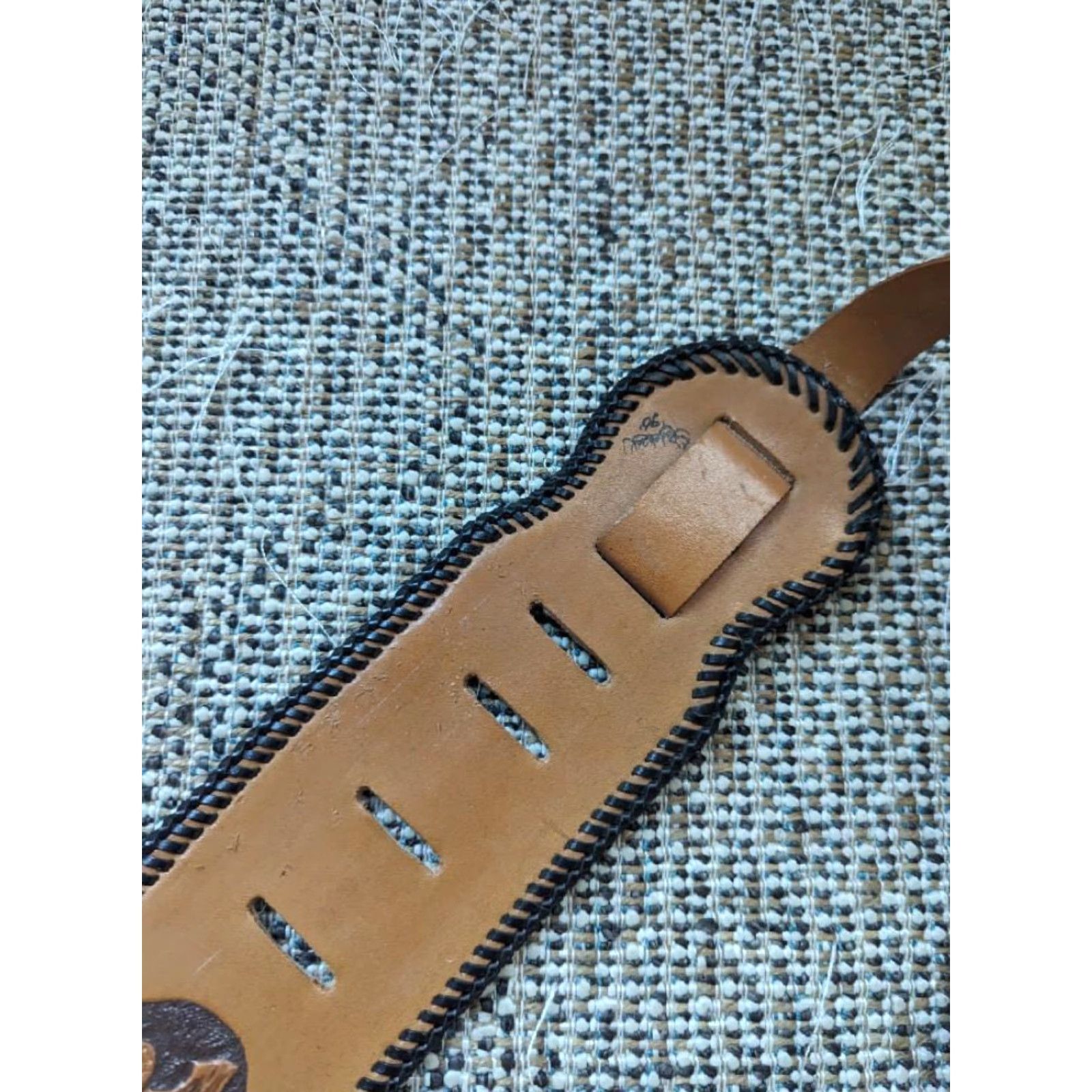Vintage VINTAGE handcrafted EAGLE belt XL 3.25" wide leather brown tooled western belt Men XS-? Size ONE SIZE - 5 Thumbnail