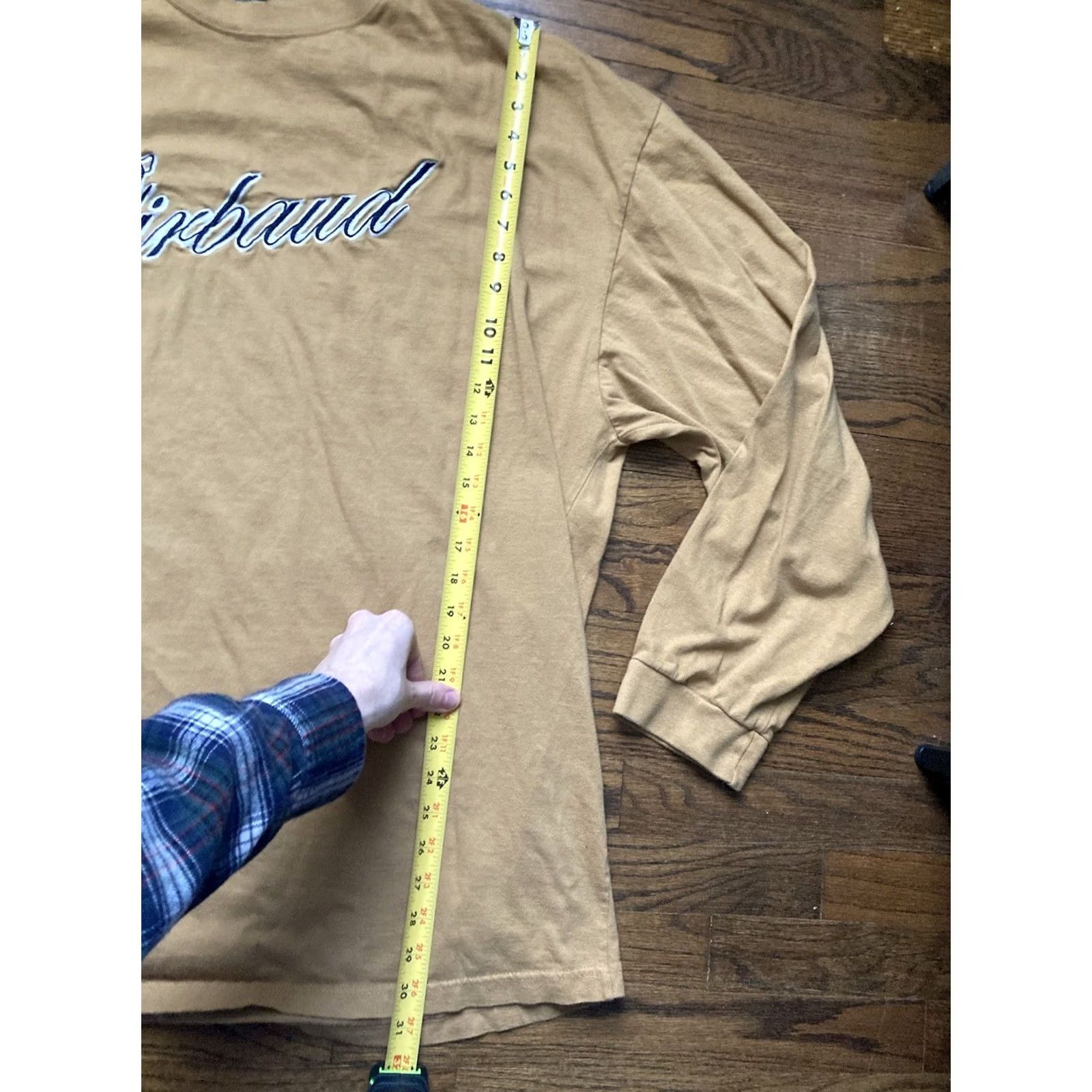 Vintage VINTAGE Marithe Francois Girbaud Logo Embroidered Long Sleeve Shirt 3XL Mens Yellow Cotton Knit Oversized T-Shirt Size US XXL / EU 58 / 5 - 4 Thumbnail