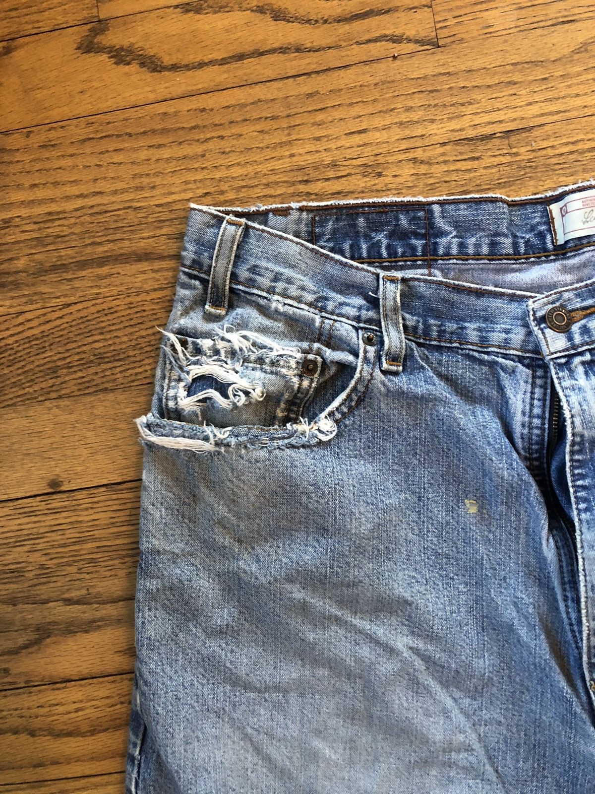Levi's × Vintage Rare Thrashed Vintage Levi denims Size US 36 / EU 52 - 8 Thumbnail