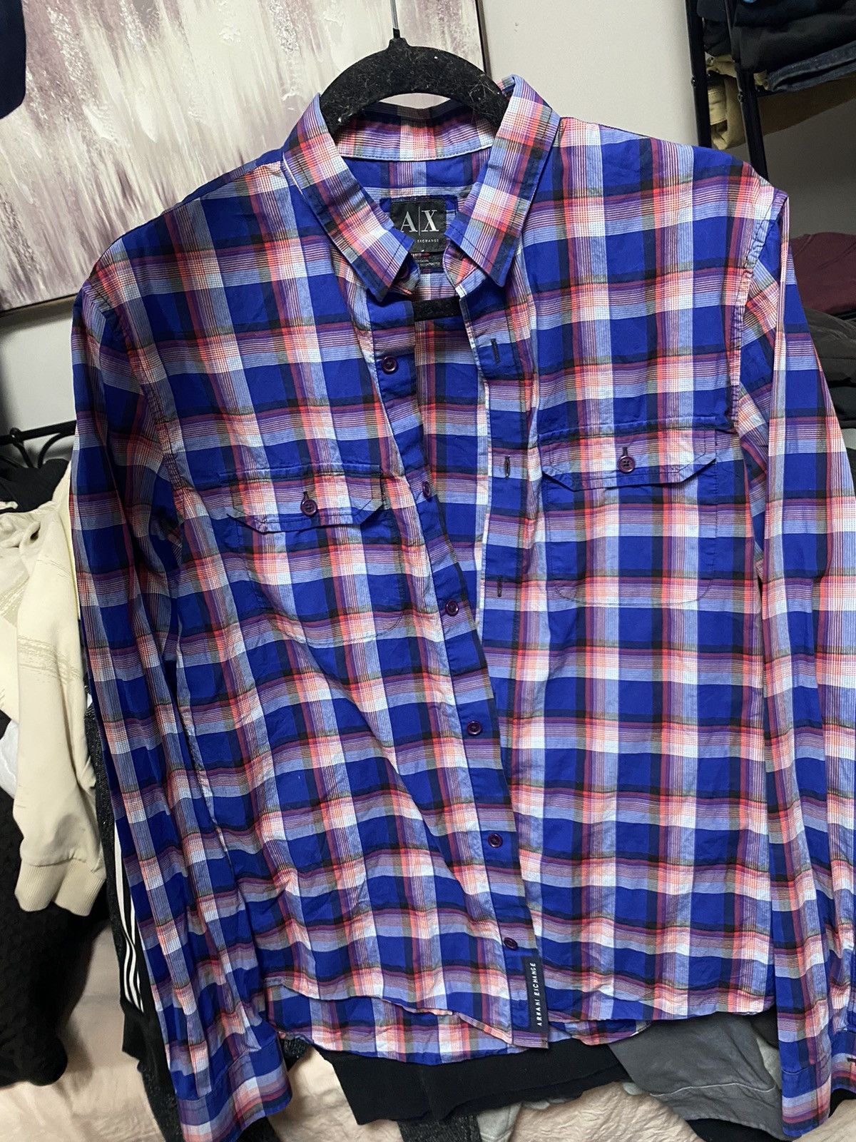 Emporio Armani And great condition, Armani exchange men’s flannel Size US S / EU 44-46 / 1 - 1 Thumbnail
