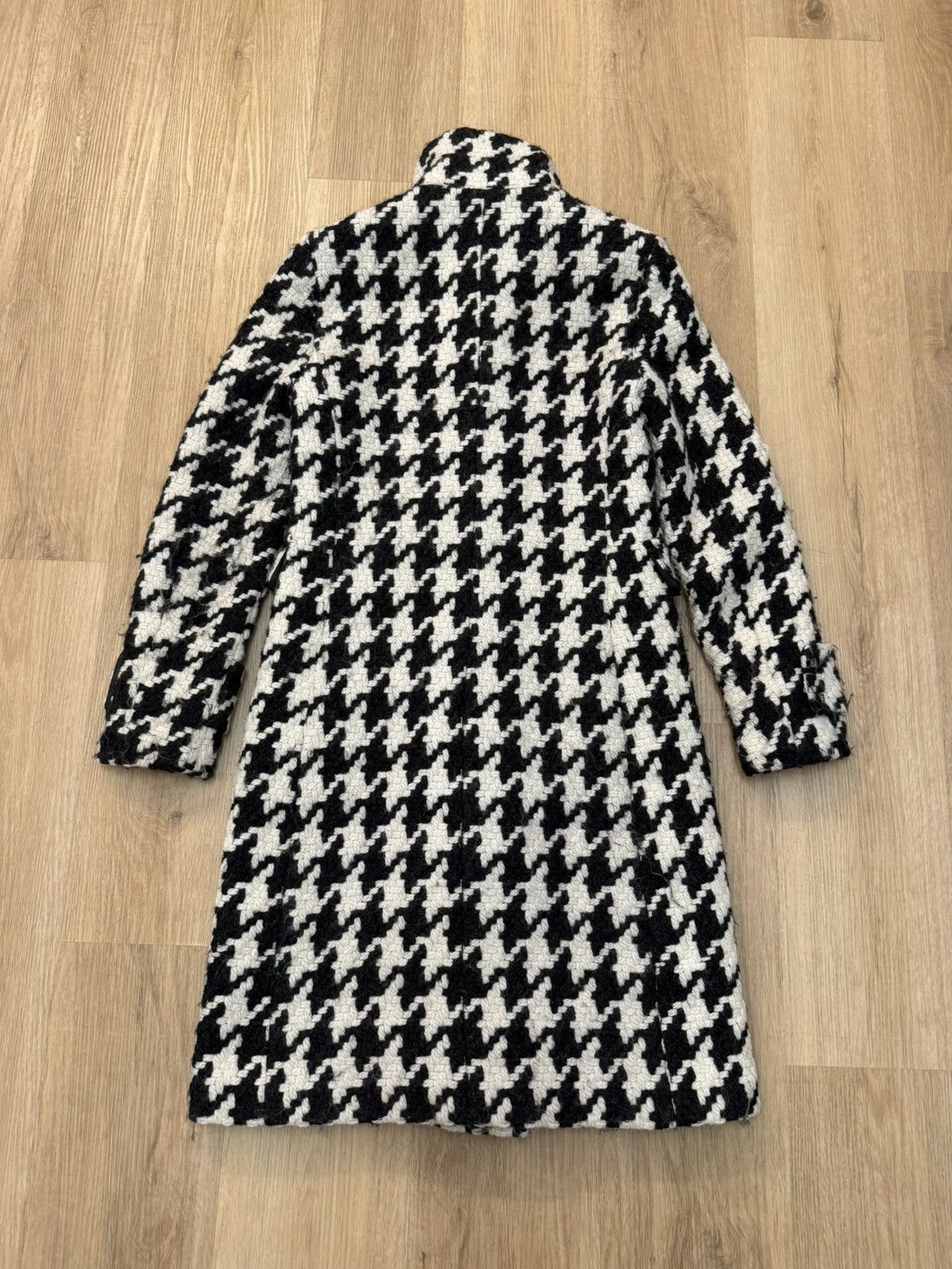Calvin Klein Calvin Klein Houndstooth Coat Wool Acrylic Black White 2 S Size S / US 4 / IT 40 - 2 Thumbnail