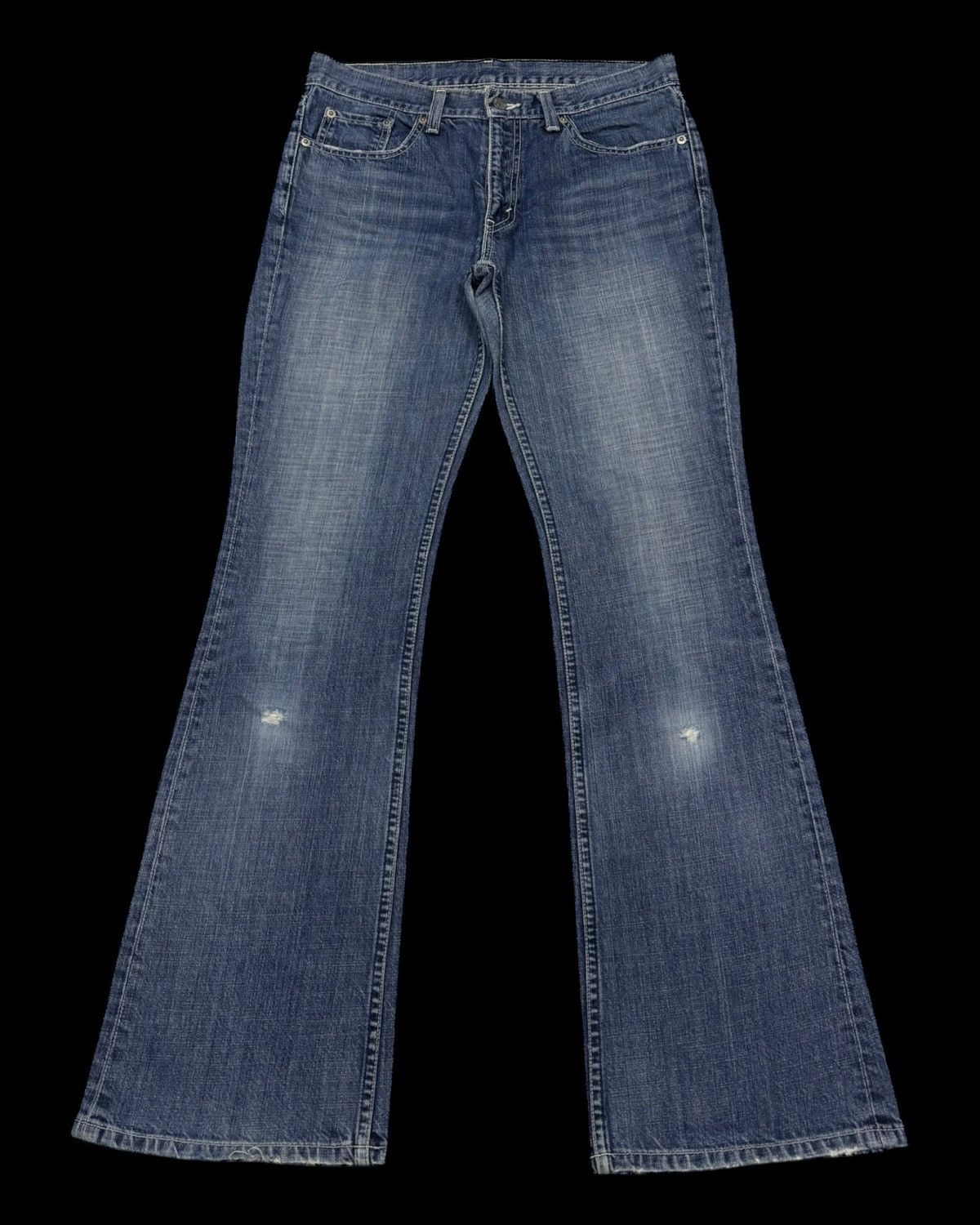 If Six Was Nine 💥Flare Levis 90s Strauss Co Bootcut Denim Jeans Flared Size US 31 - 1 Thumbnail