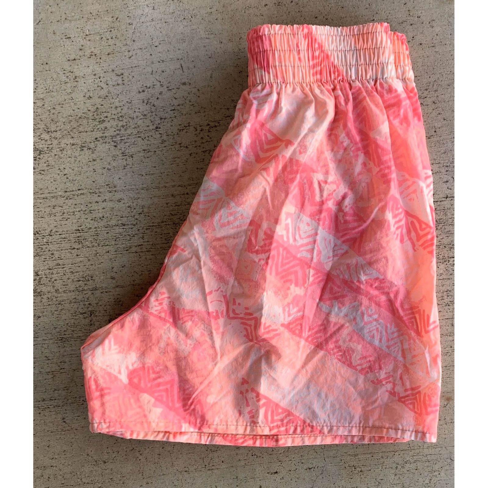 Aldo VINTAGE Italian Club Shorts By Aldo Gianne M Pink Geometric 80s 1980s Made In USA Mens Size 32" / US 10 / IT 46 - 4 Thumbnail