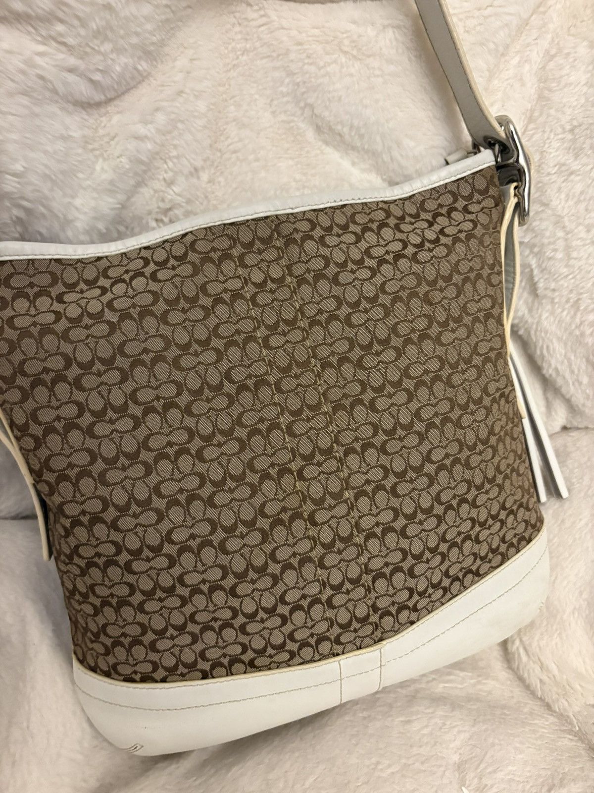 Coach vintage coach brown and white crossbody Size ONE SIZE - 3 Thumbnail