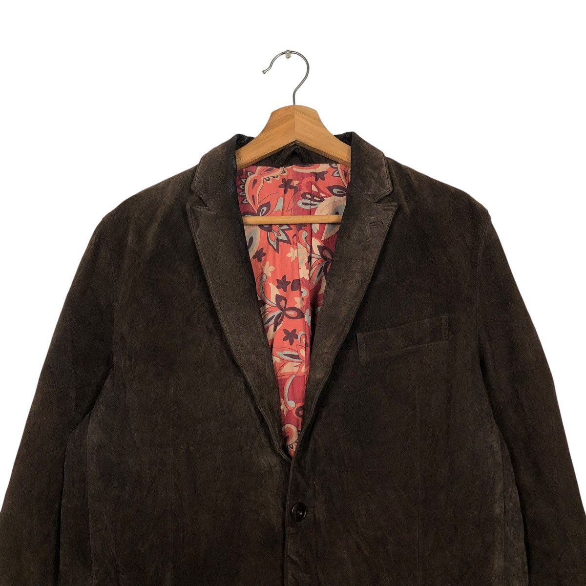 Japanese Brand 🔥VINTAGE LEATHER JACKET TAKATO BLANKET NATIVE FLORAL Size US L / EU 52-54 / 3 - 5 Thumbnail