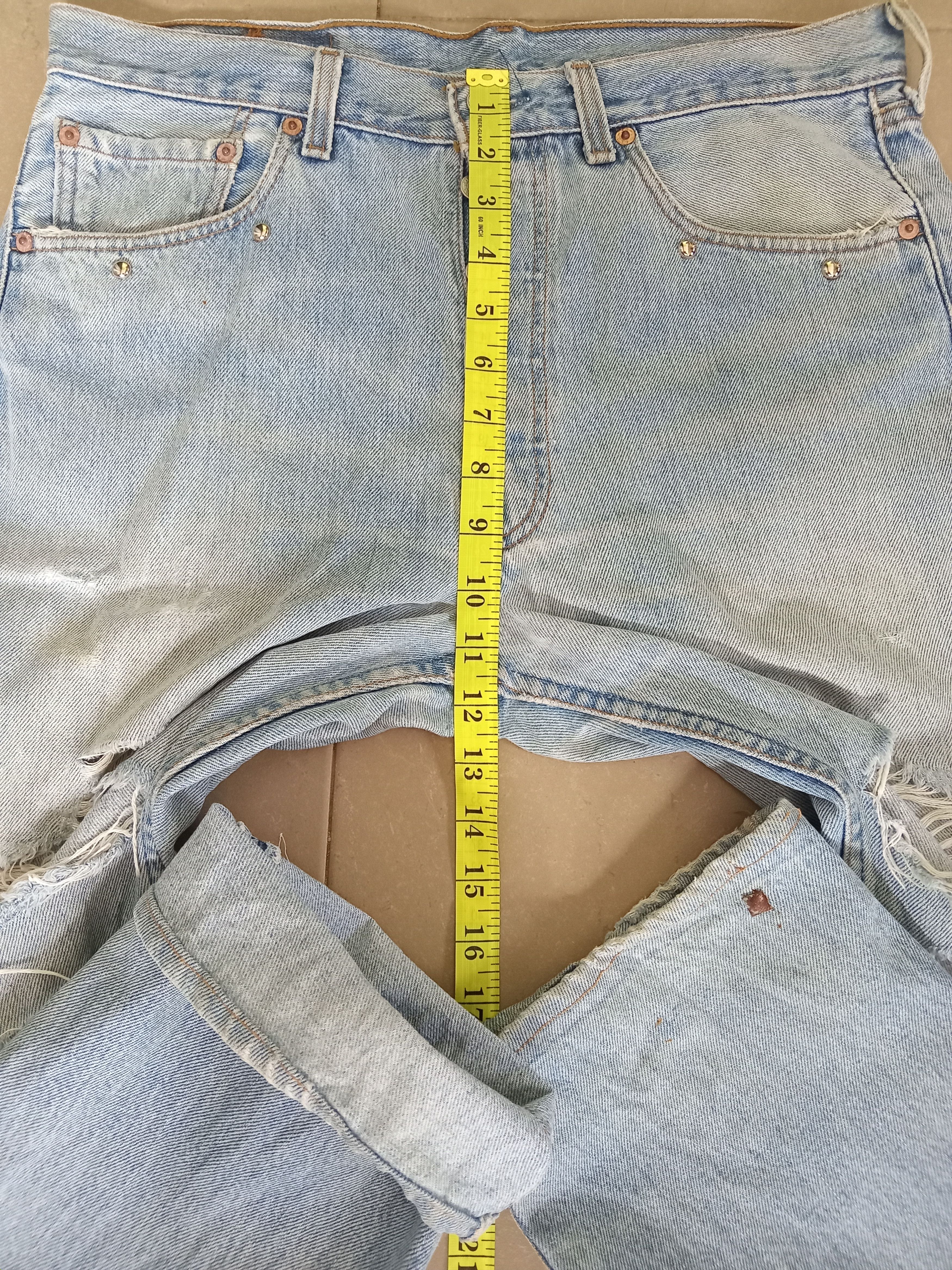 Levi's × Levi's Made & Crafted × Vintage 💥Very Rare💥Vintage LEVI'S 501 Distressed Studded Jeans Size US 32 / EU 48 - 5 Thumbnail