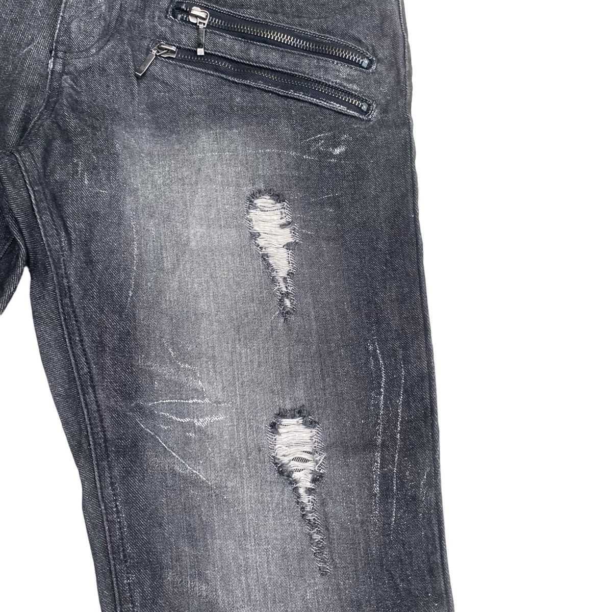 Japanese Brand EVOLUTION Black Distressed flare Size US 33 - 4 Thumbnail