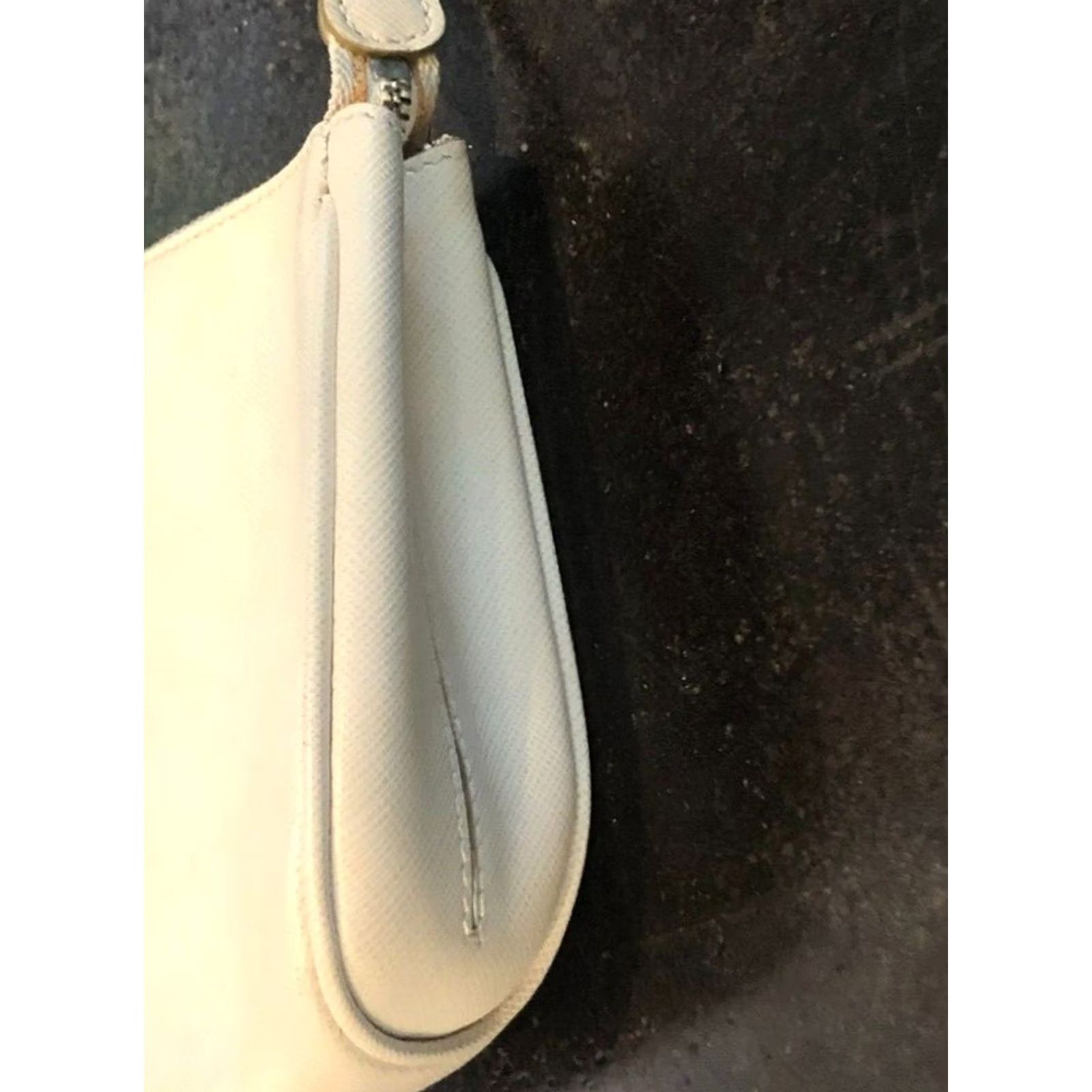 Salvatore Ferragamo Salvatore Ferragamo Gancini Hobo Shoulder Bag White Saffiano Leather Womens Small Bag Size ONE SIZE - 7 Thumbnail