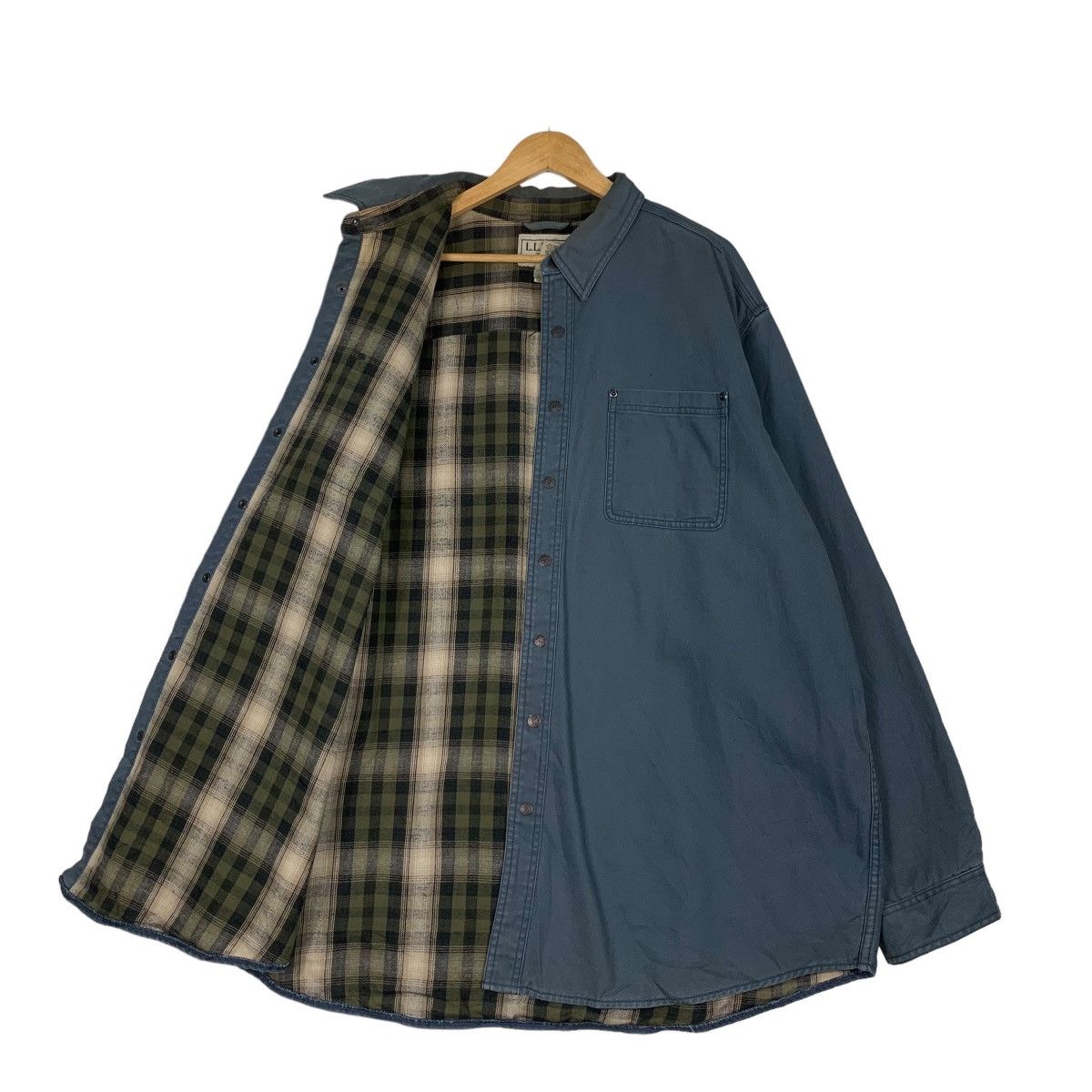 L.L. Bean L.L.BEAN Tartan Lined Work Shirt #1075-C49 Size US XXL / EU 58 / 5 - 6 Thumbnail