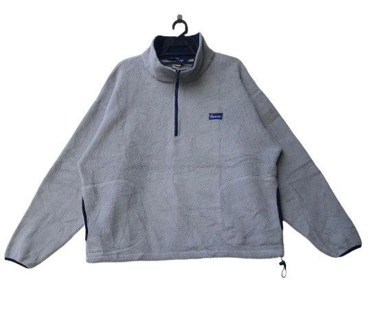 image of Penfield x Vintage VTG Penfeild Quarter Snap Button Fleece Sweatshirt Pullover in Grey (Size Large)