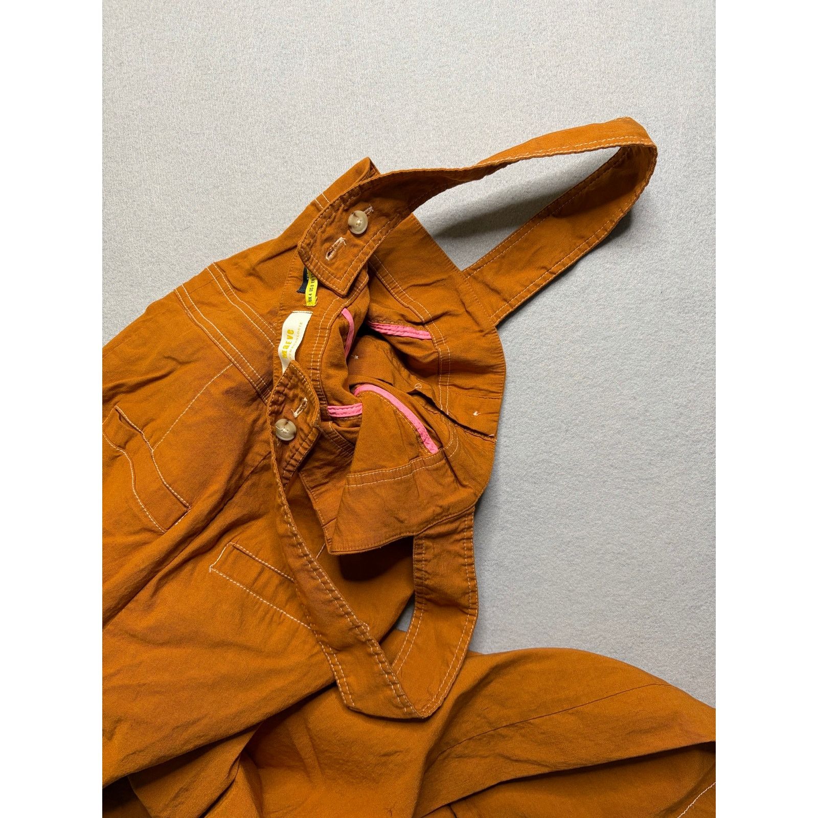 Anthropologie Maeve Anthropologie The Colette Jumpsuit Womens US 0 Brown Size 25" / US 0 / IT 36 - 14 Thumbnail