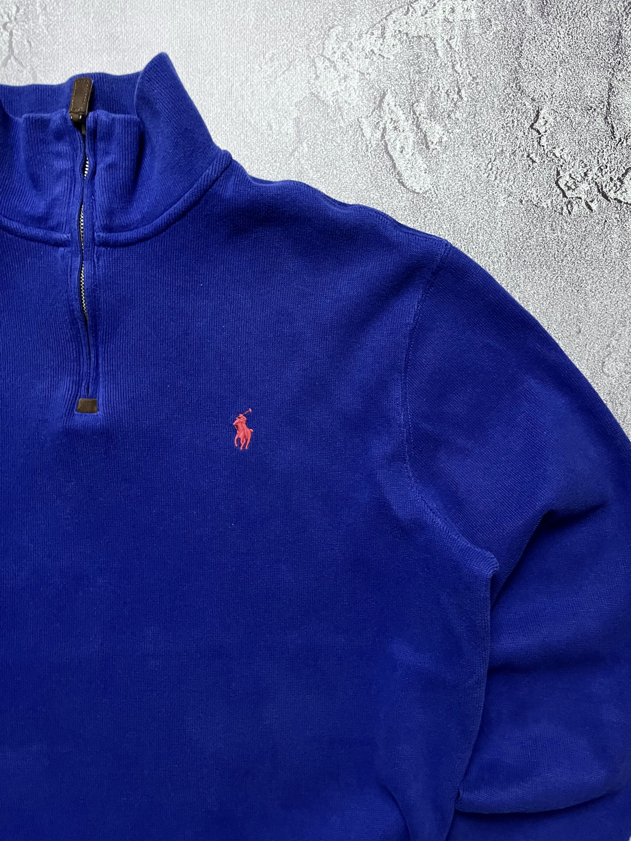 Polo Ralph Lauren Vintage Sweatshirt 1/4 Zip Polo Ralph Lauren Big Pony Mens M Size US M / EU 48-50 / 2 - 2 Thumbnail