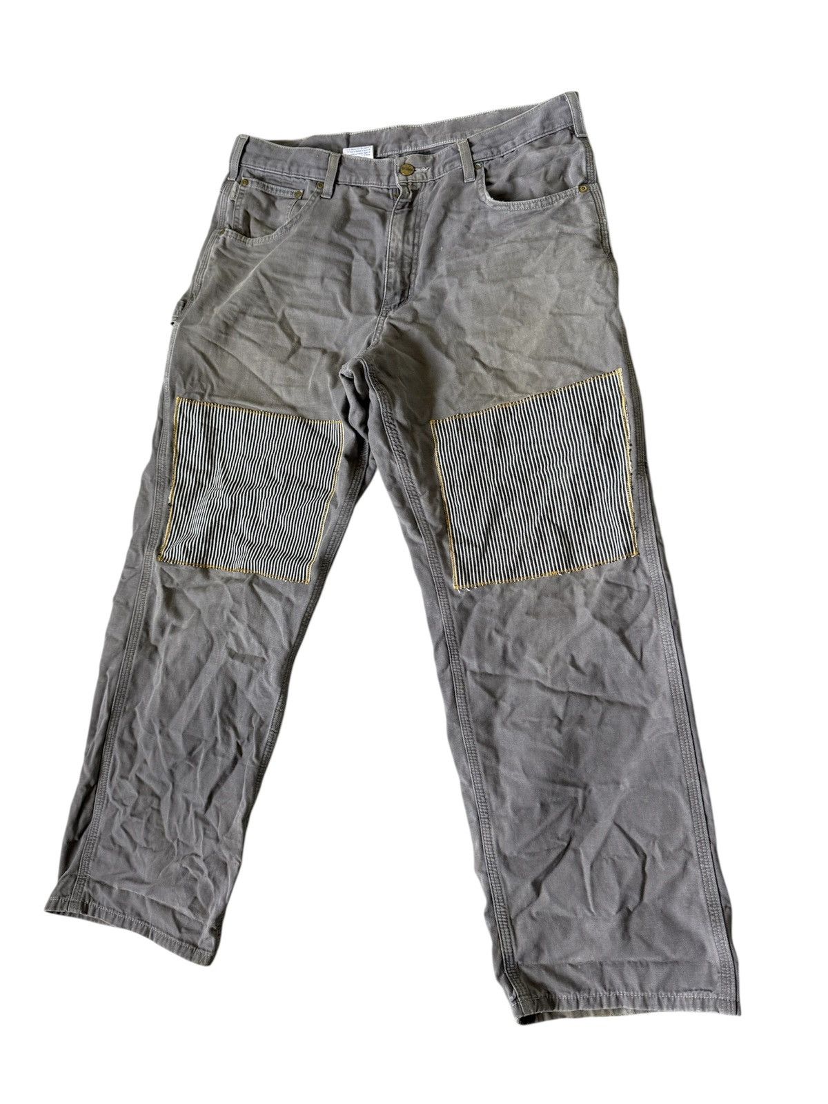 Carhartt × Carhartt Wip VINTAGE CARHARTT THRASHED WORKWEAR CARPENTER DESIGN Size US 36 / EU 52 - 3 Thumbnail