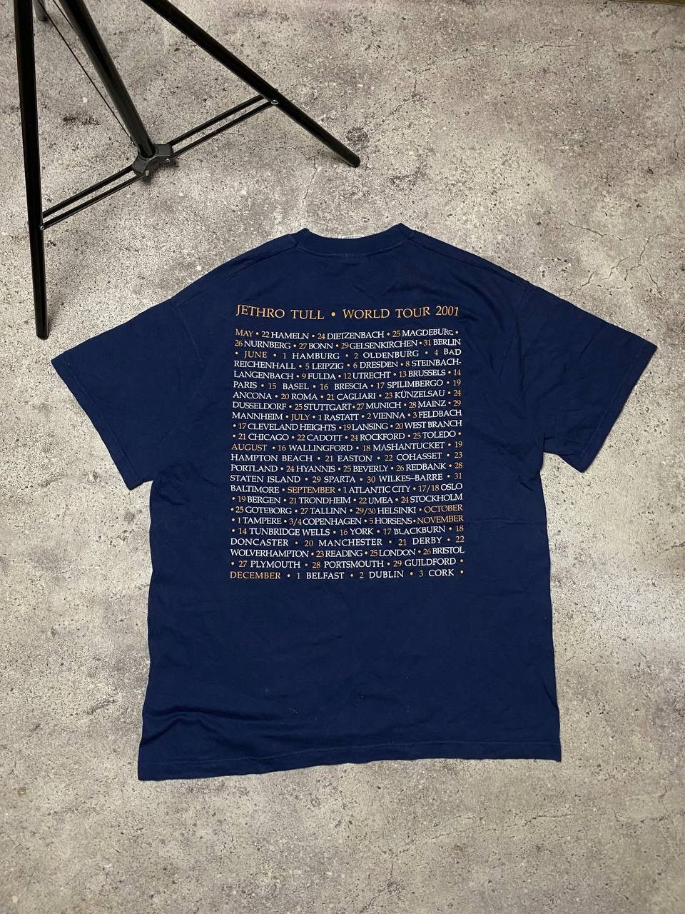 Band Tees × Vintage RARE Jethro Tull 2001 WORLD TOUR Screen Stars T-Shirt Size US L / EU 52-54 / 3 - 12 Thumbnail