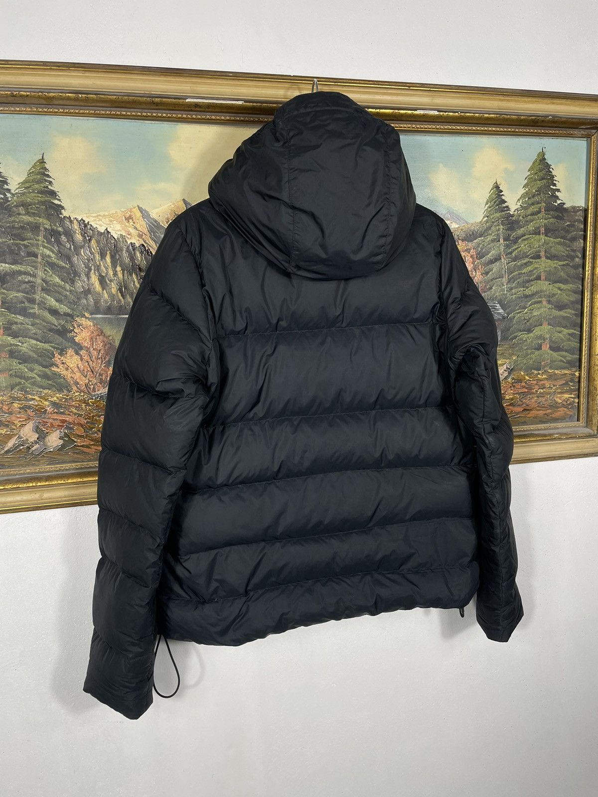 Nike × Vintage Nike Small Swoosh Zip Hoodie Jacket Black Y2k 00s Retro Size L / US 10 / IT 46 - 6 Thumbnail