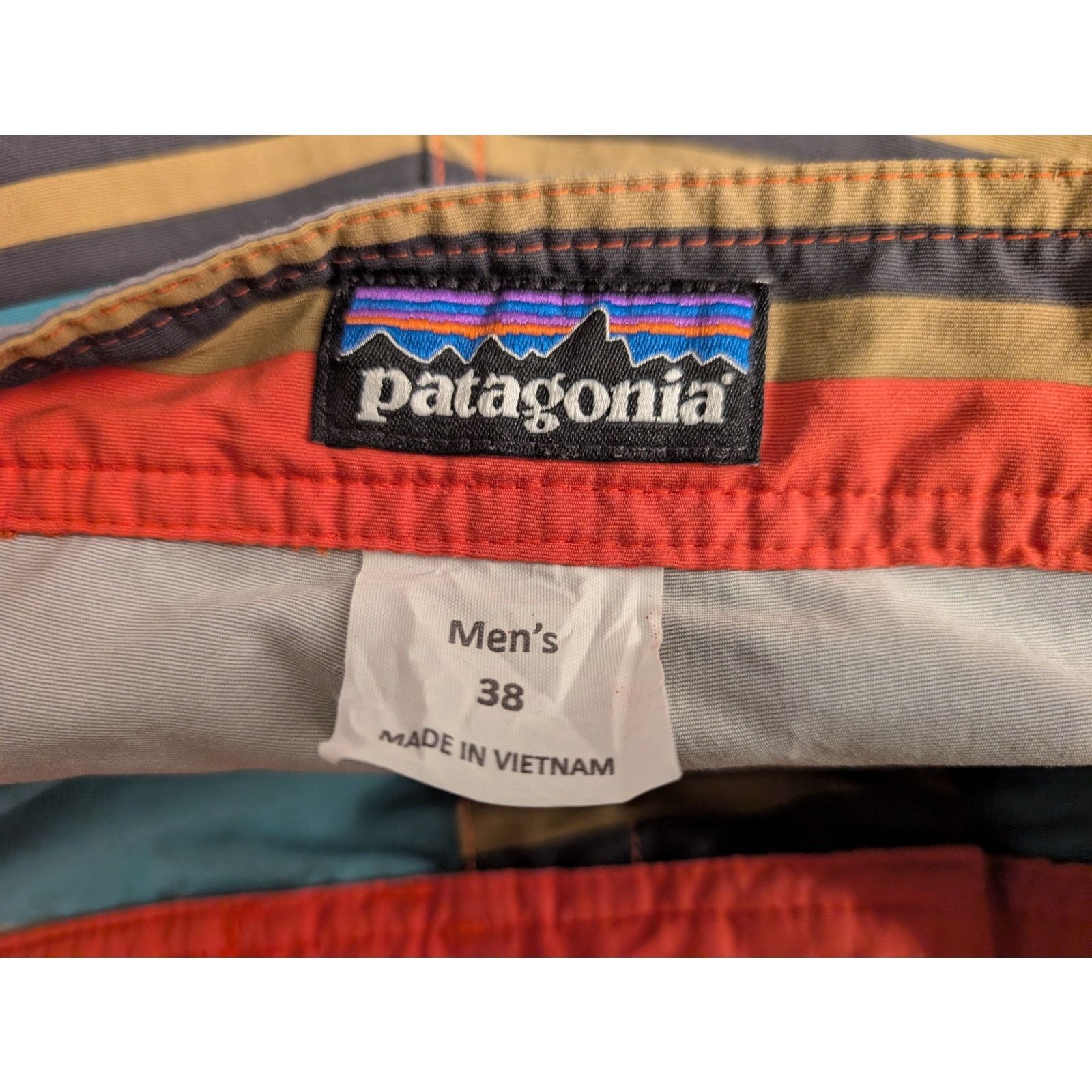 Patagonia Patagonia Orange/Blue Mens Size 38 Board Shorts Size US 38 / EU 54 - 6 Thumbnail