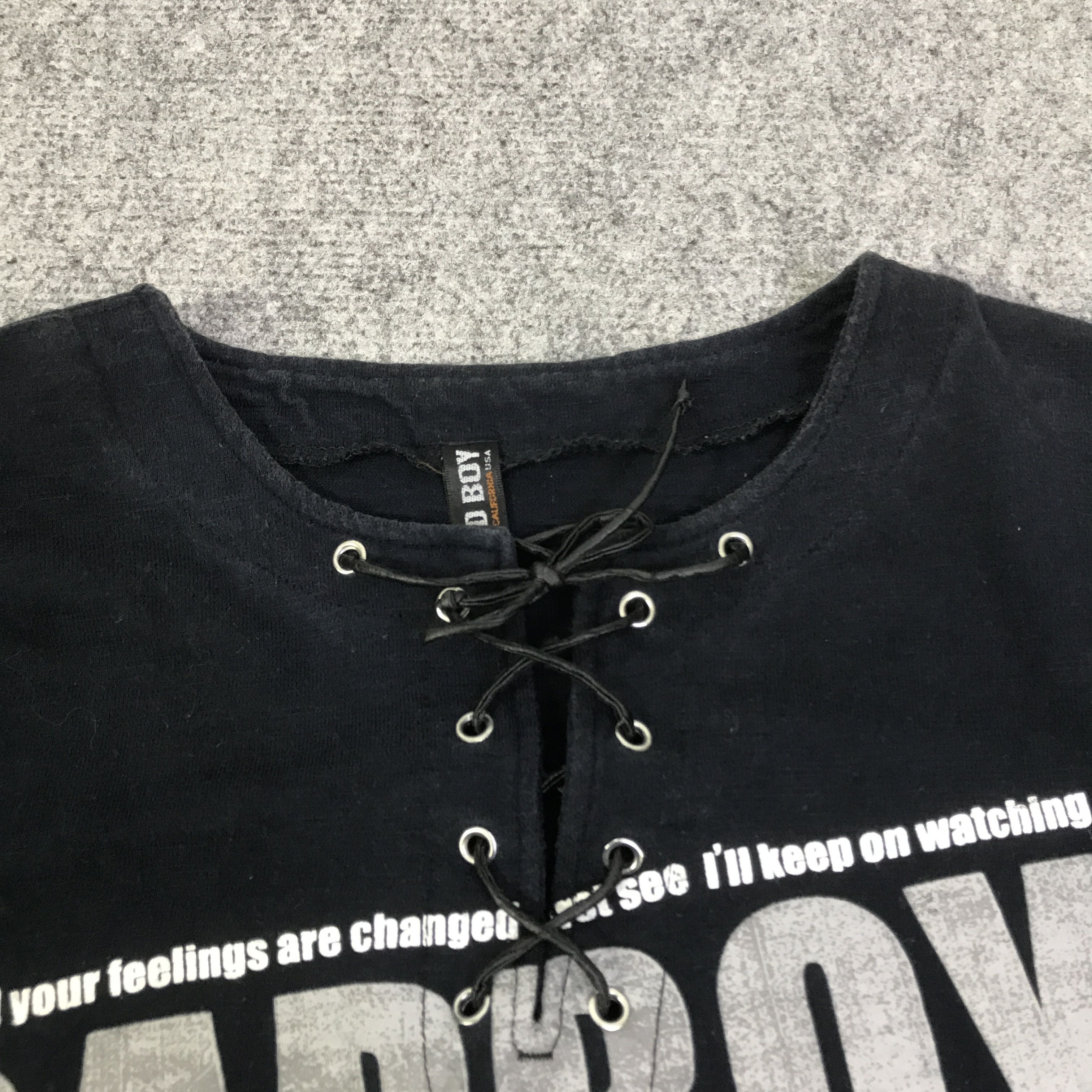 Japanese Brand BadBoy California usa Black Punk t-shirt K93B25 Size US L / EU 52-54 / 3 - 5 Thumbnail