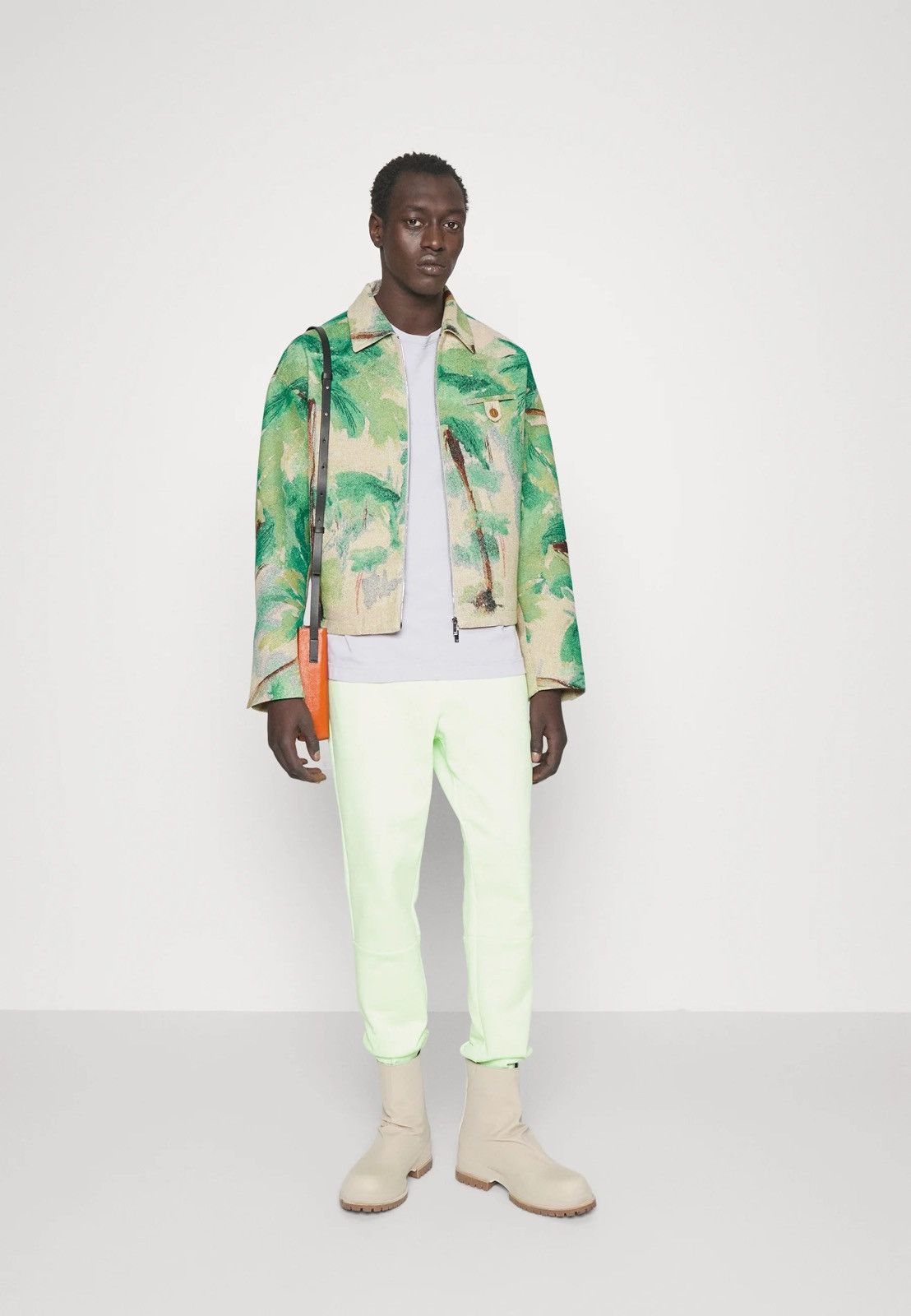 Emporio Armani !DS! FW22 Emporio Armani Green Palm Tree Summer Jacket Size US M / EU 48-50 / 2 - 10 Thumbnail