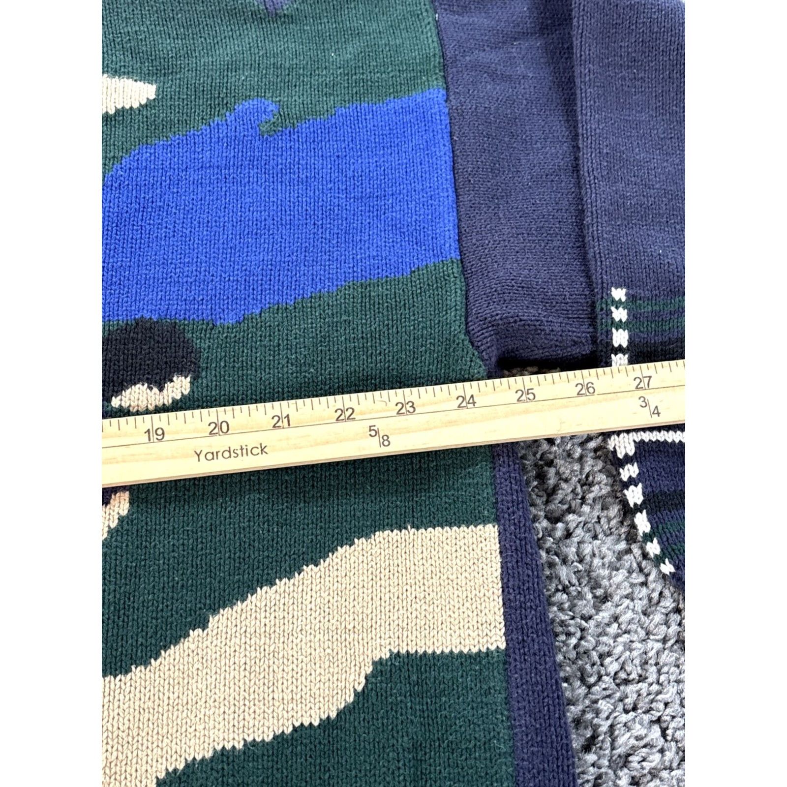 Roundtree & Yorke VINTAGE Roundtree & Yorke Sweater Mens XL Diamond Golf Hand Intarsia Knit Cosby Blue Classic 90s Preppy Knits Pullover Size US XL / EU 56 / 4 - 3 Thumbnail