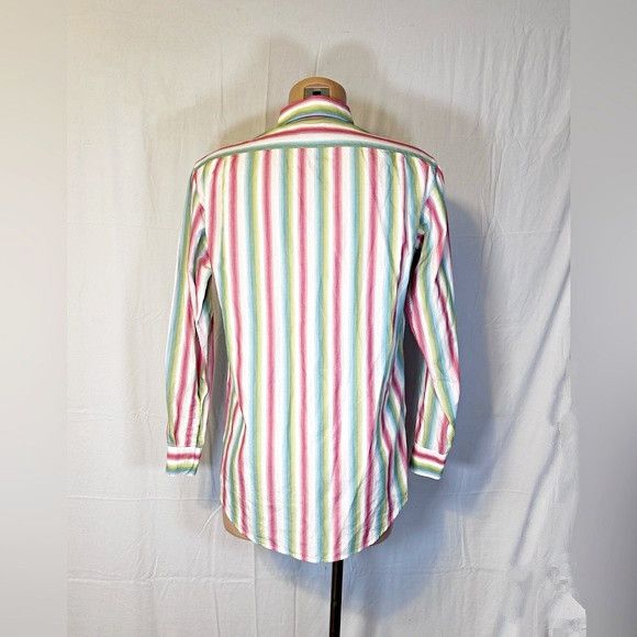 Lacoste Lacoste Mens Izod Striped Cotton Casual Button Down Shirt Size US M / EU 48-50 / 2 - 5 Thumbnail