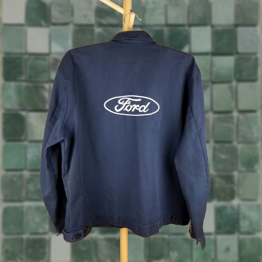 Ford VINTAGE FORD CANADA MECANIC AUTOMOBILE NAVY WORK UNIFORM JACKET SZ 48 Jacket Men 80s Plaid Bomber Lined Blue Navy 27 27 22 26 Size US M / EU 48-50 / 2 - 1 Thumbnail