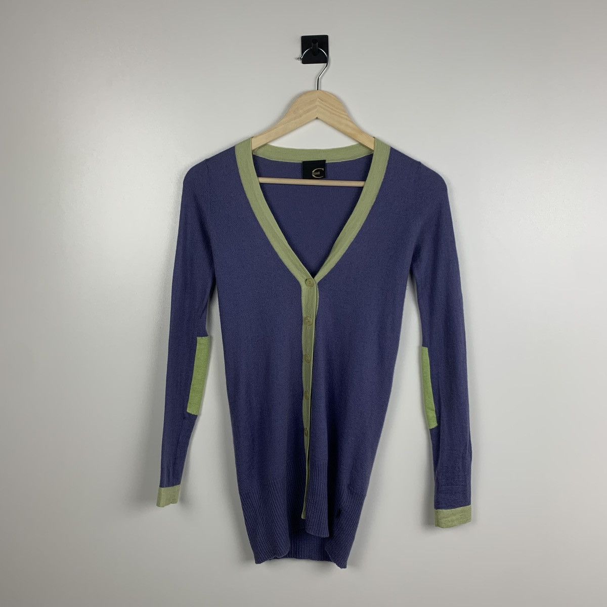 Just Cavalli Just Cavalli Cashmere Silk Cardigan Purple Size 40 V-Neck Size S / US 4 / IT 40 - 1 Thumbnail