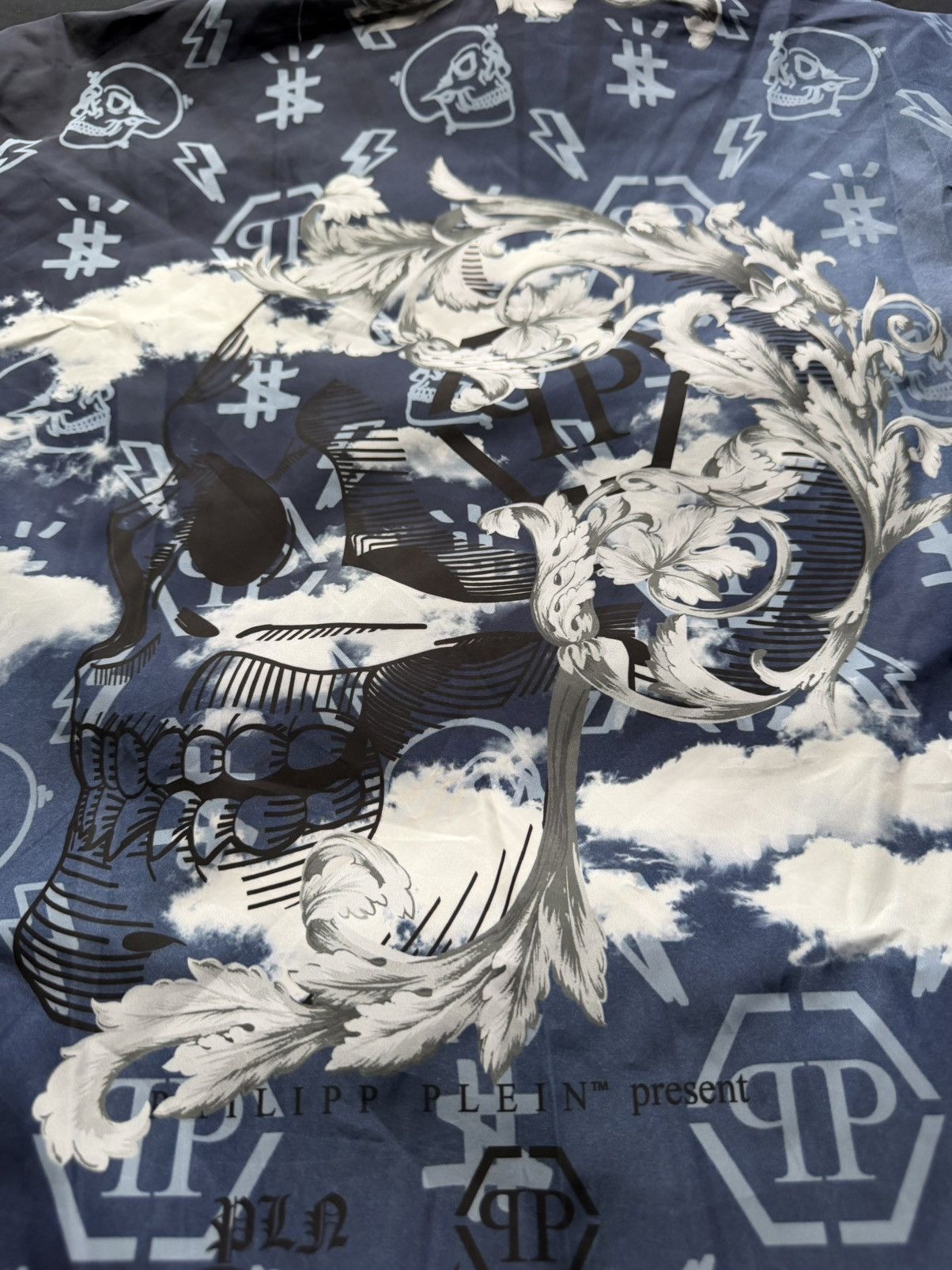 Philipp Plein Philipp Plein Baroque Skull Windbreaker Jacket NWT Size US L / EU 52-54 / 3 - 4 Thumbnail