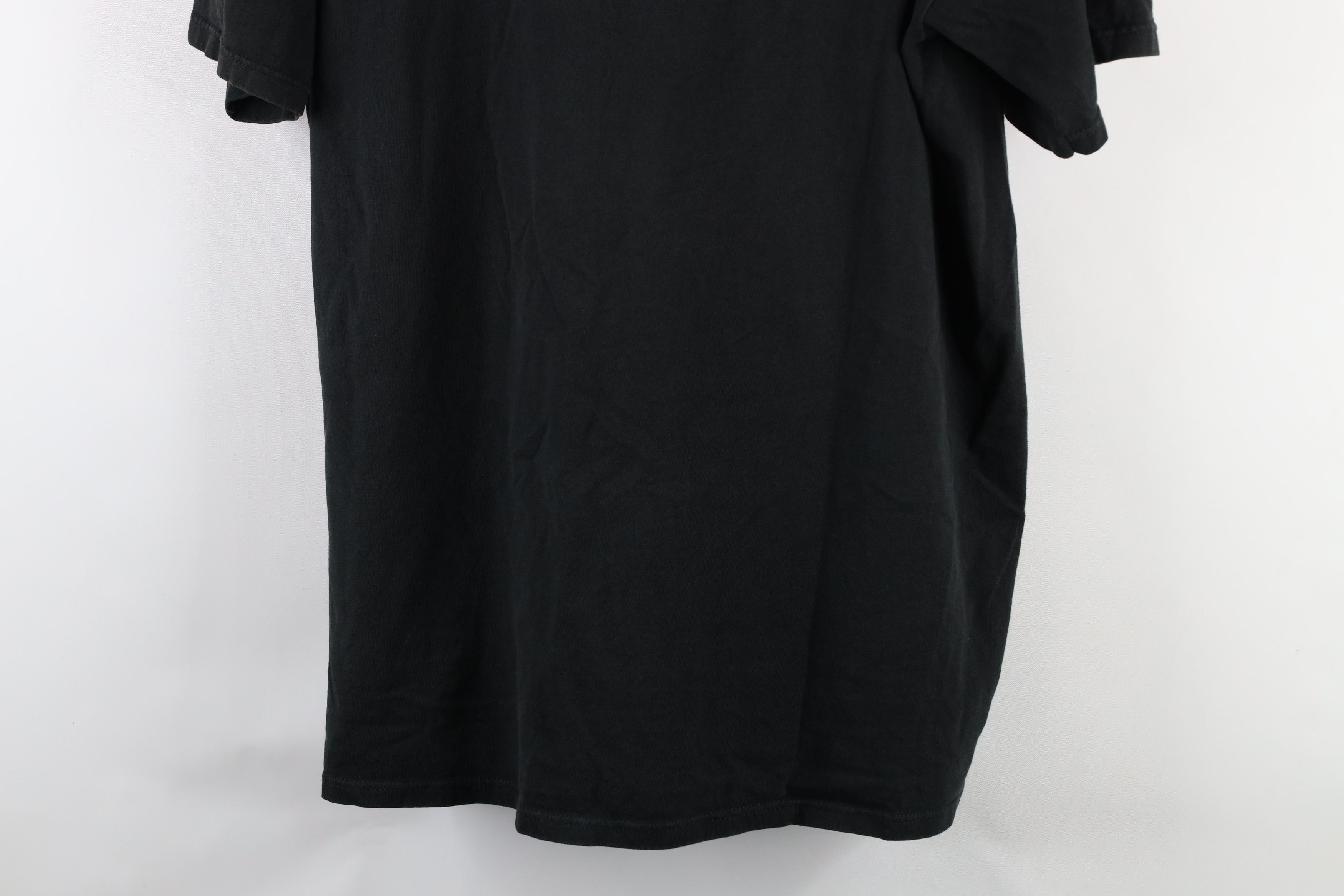 Vintage Vintage 90s Streetwear Heavyweight Cotton T-Shirt Black Size US XL / EU 56 / 4 - 3 Thumbnail
