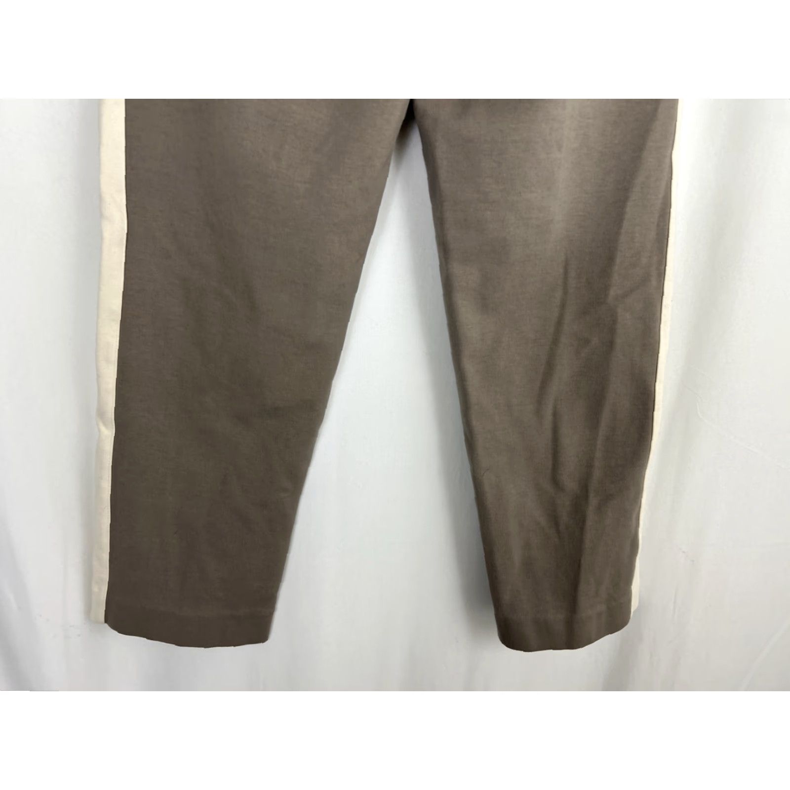 Everlane Everlane Sweatpants Women Medium Gray White Two Tone Drawstring Stitch Activewear Pants Size 32" / US 10 / IT 46 - 7 Thumbnail